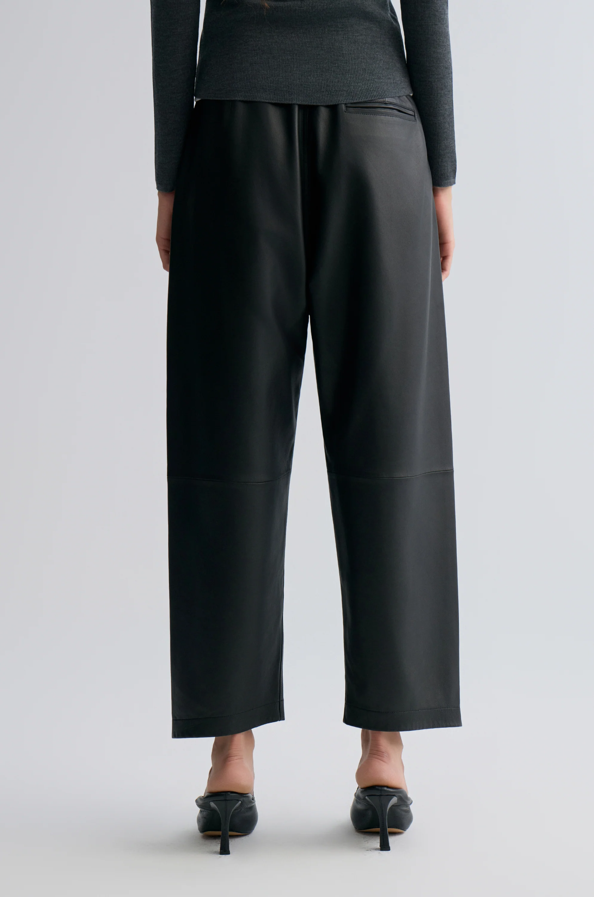 Leather Balloon Pants Black - Image 5
