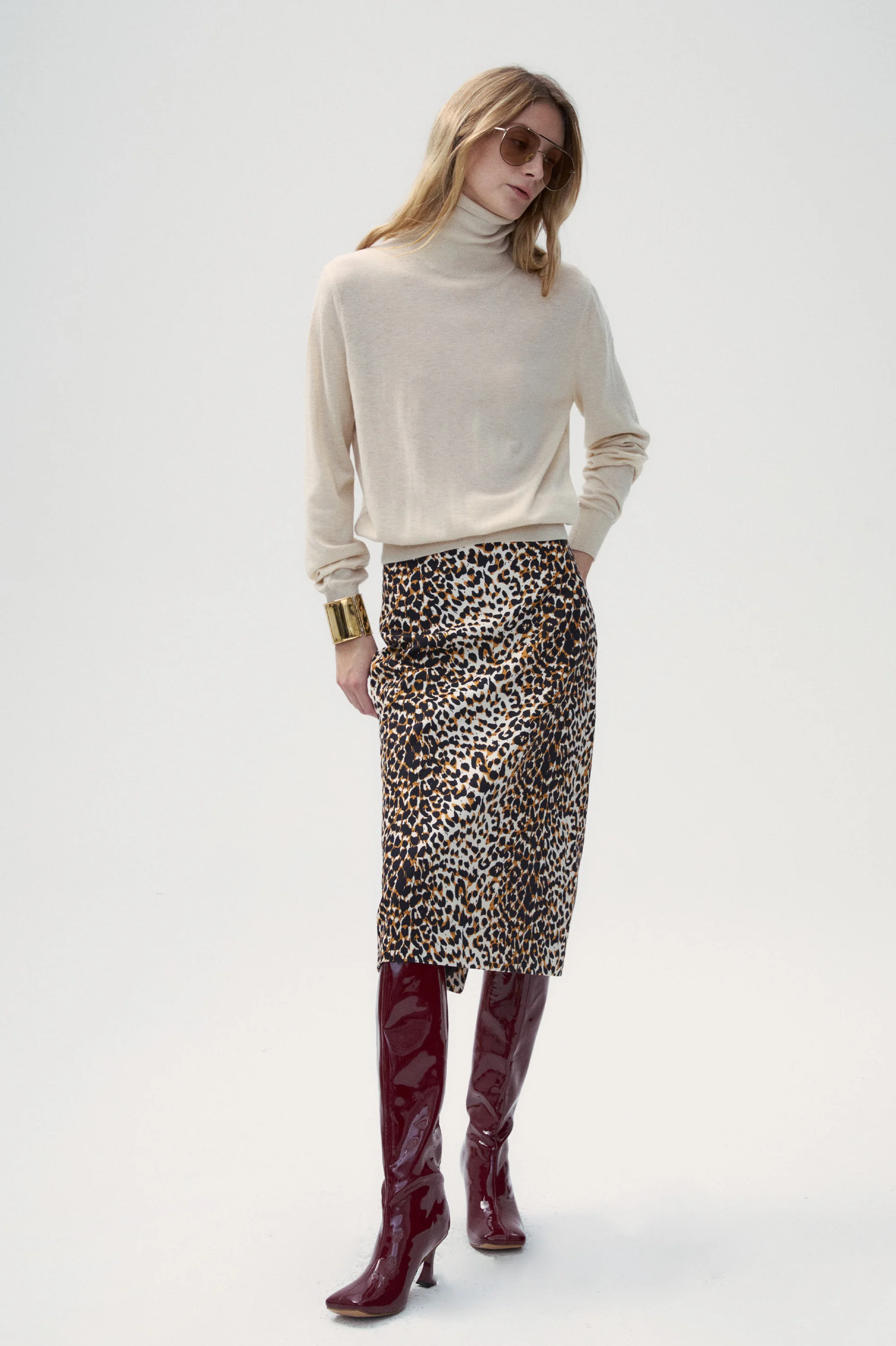 Leopard print pencil skirt - Image 4