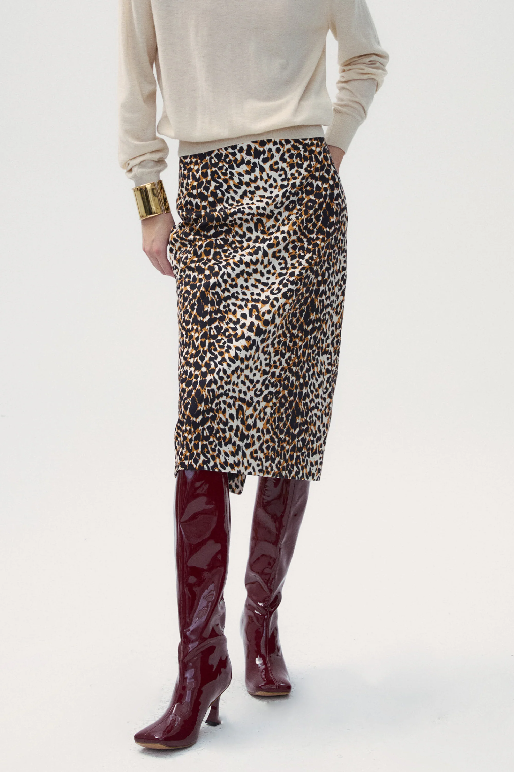 Leopard print pencil skirt - Image 5