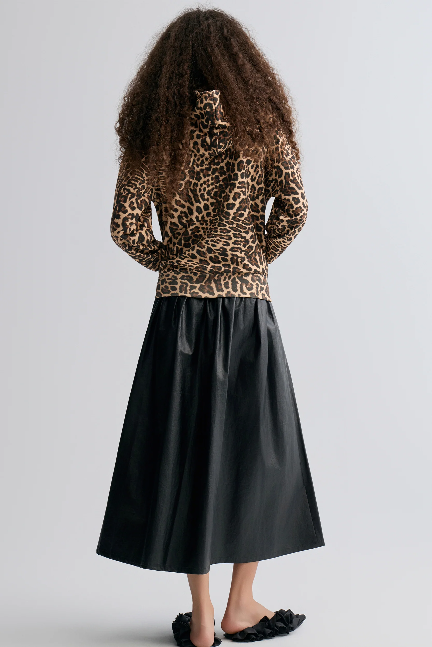 Leopard-print Zipper Hoodie - Image 2