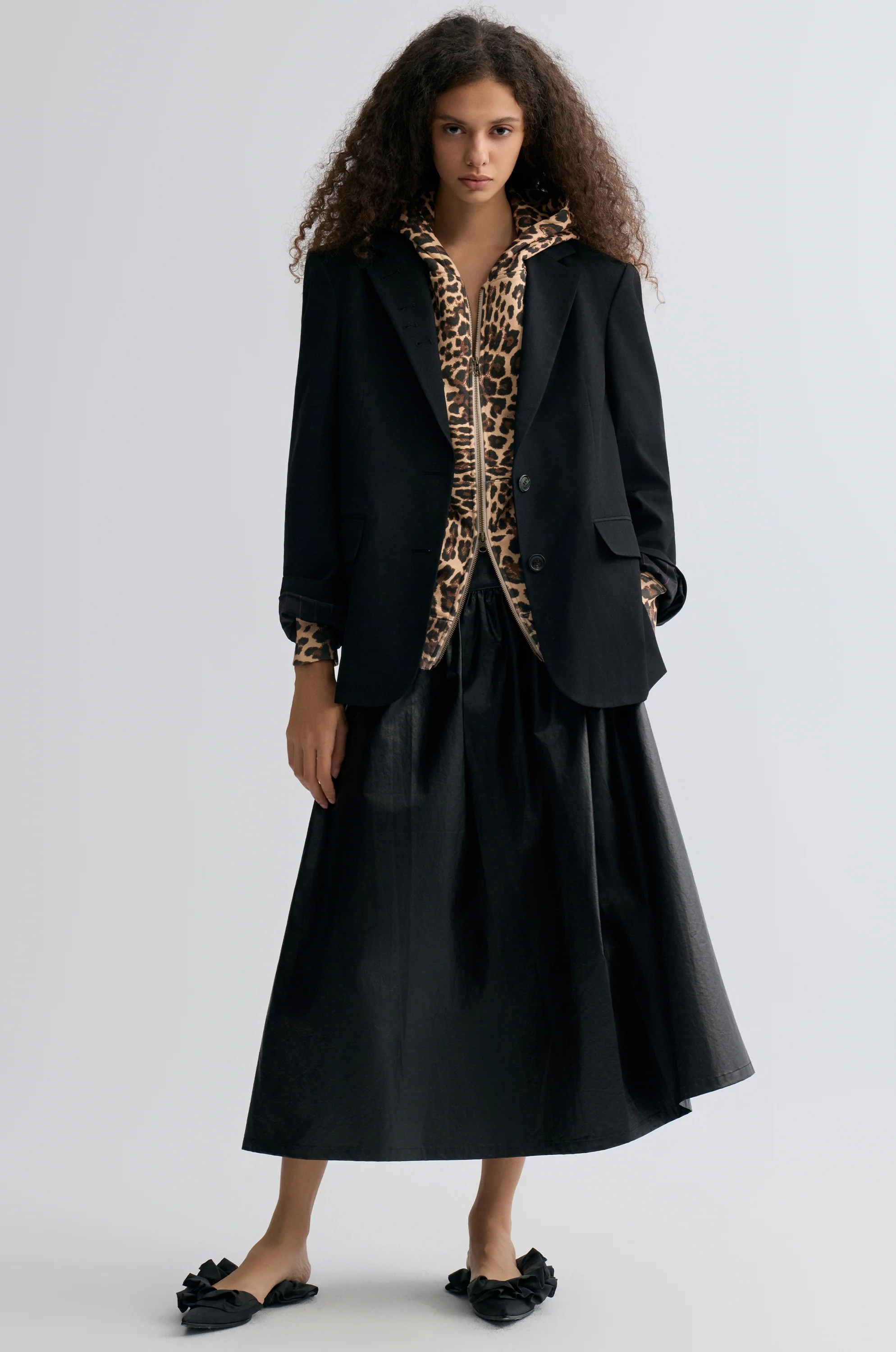 Leopard-print Zipper Hoodie - Image 7