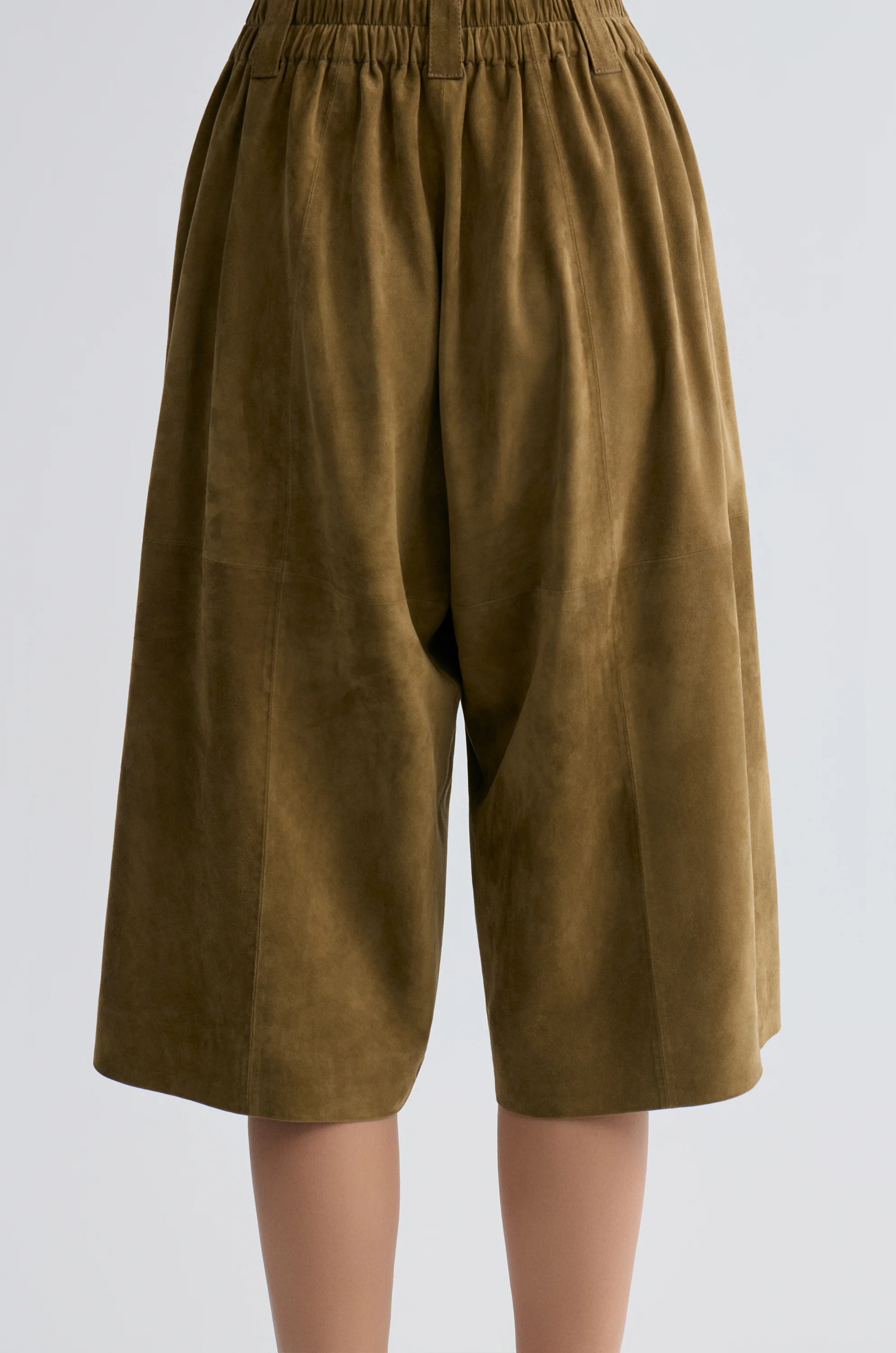 Long Suede Bermuda Shorts - Image 5