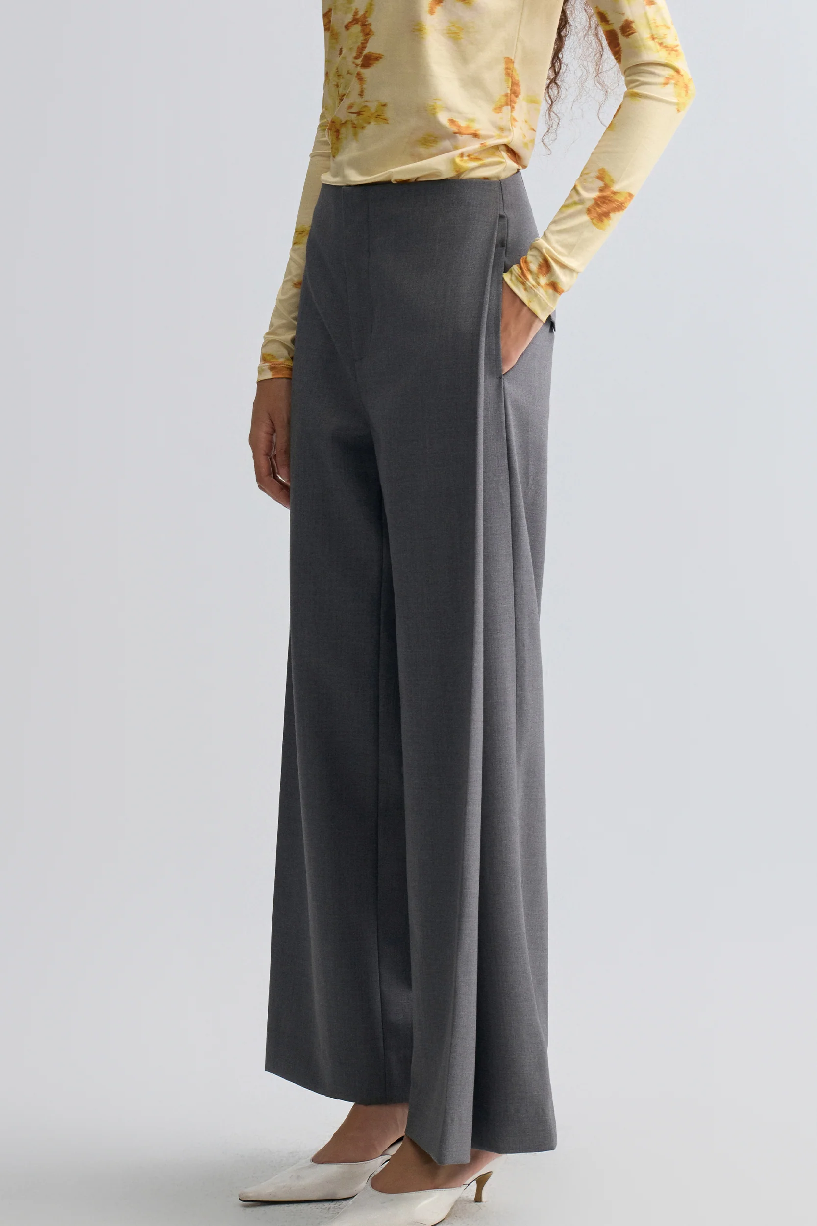 Marlene Pleat Tailored Trousers - Image 2
