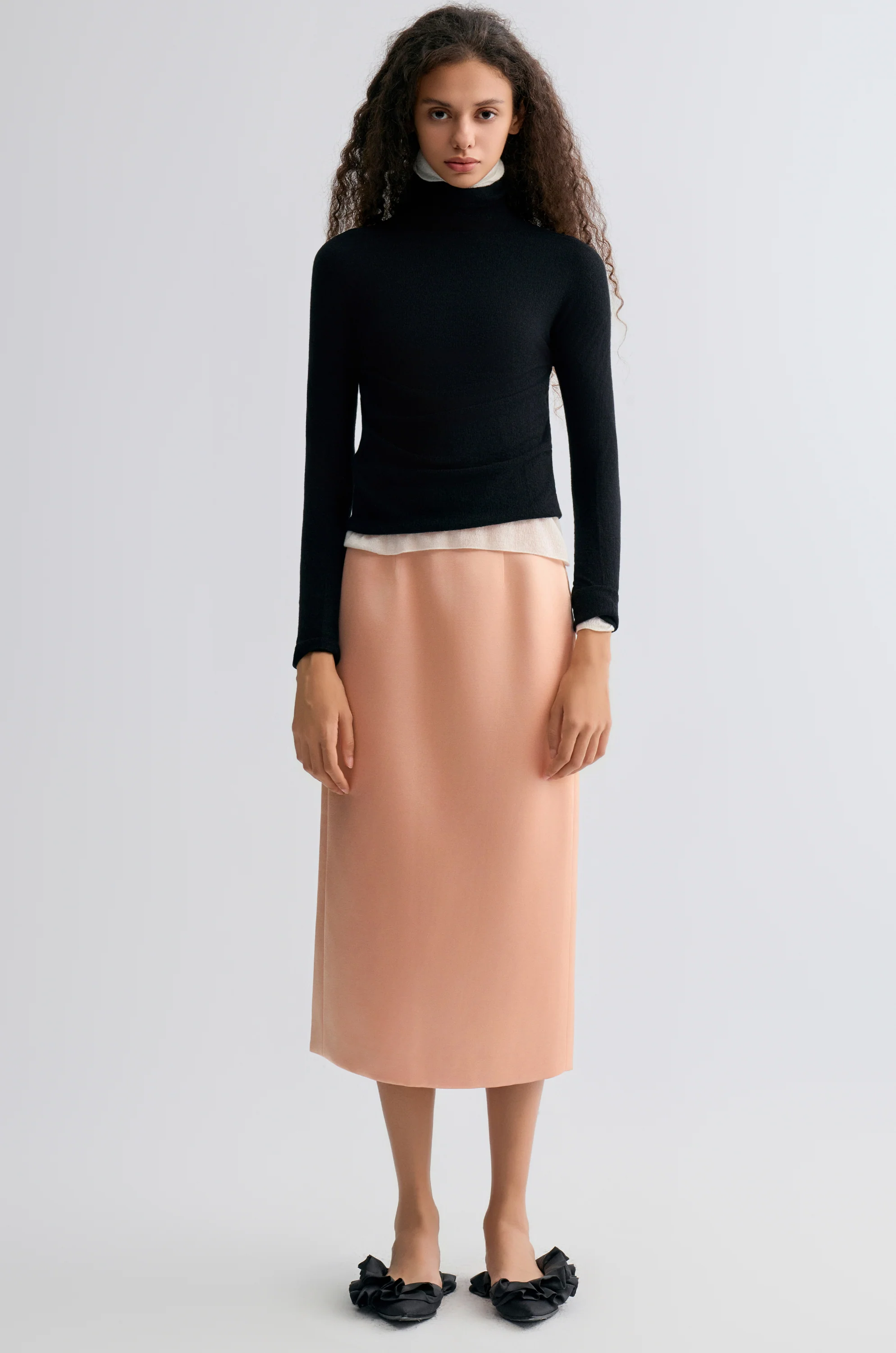 Nimbus Satin Skirt Blush - Image 3
