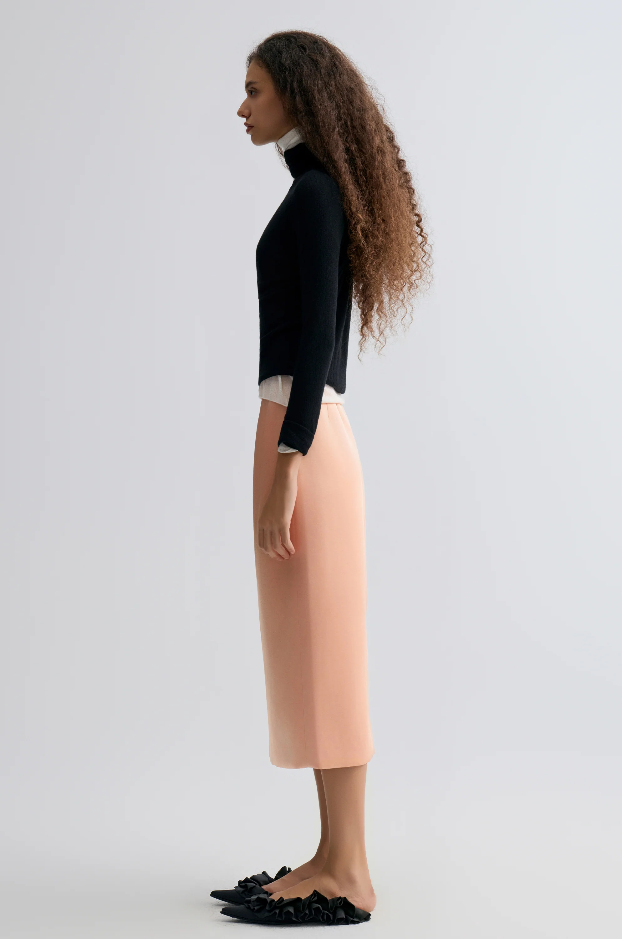 Nimbus Satin Skirt Blush - Image 4