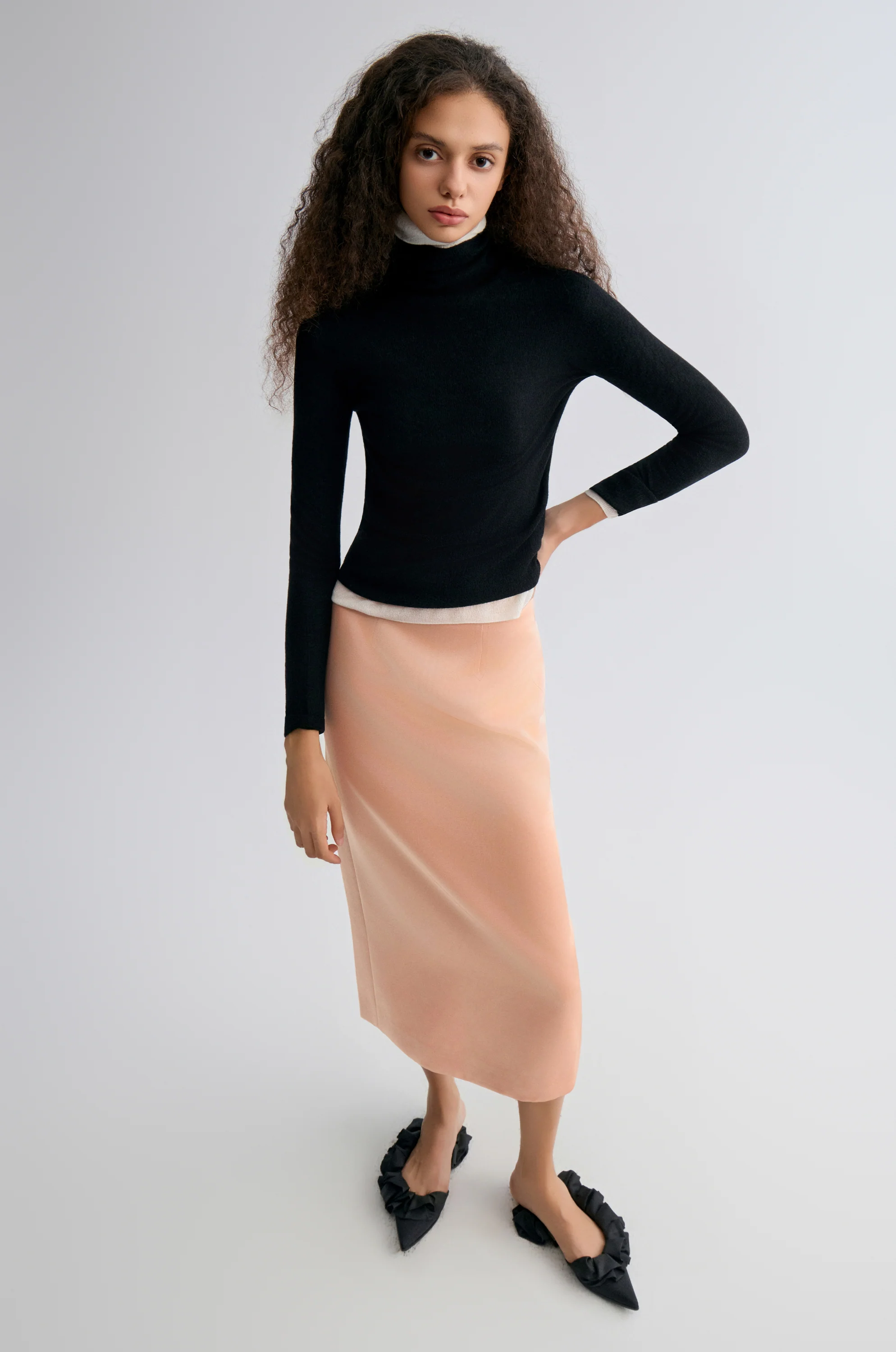 Nimbus Satin Skirt Blush - Image 6