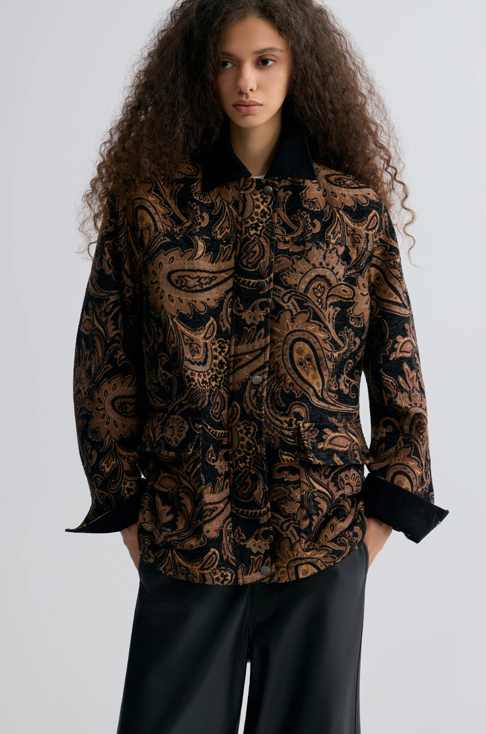 Paisley-print Jacquard Jacket - Image 3