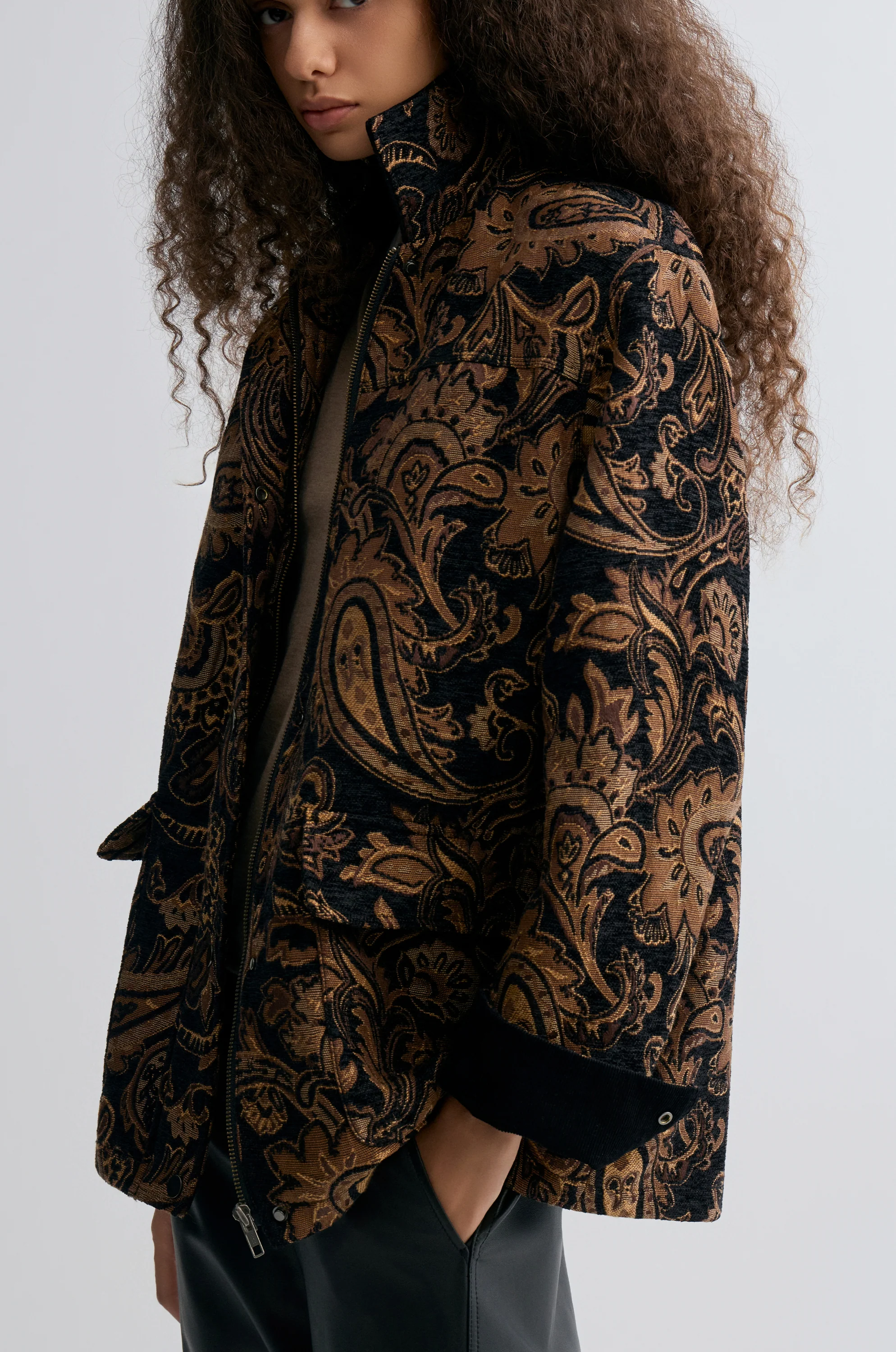 Paisley-print Jacquard Jacket - Image 5