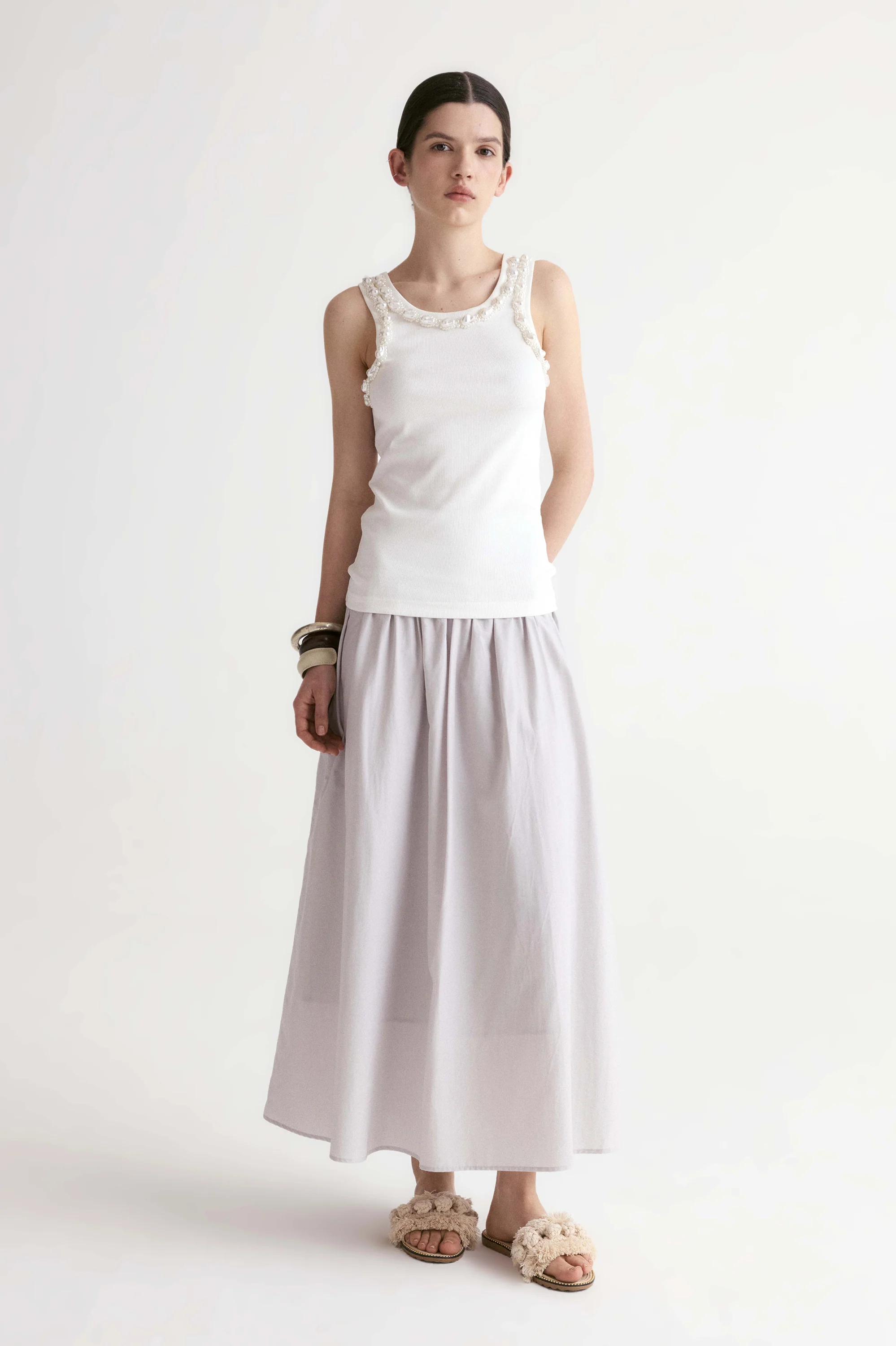 Pearl Embellished Tank - Image 2
