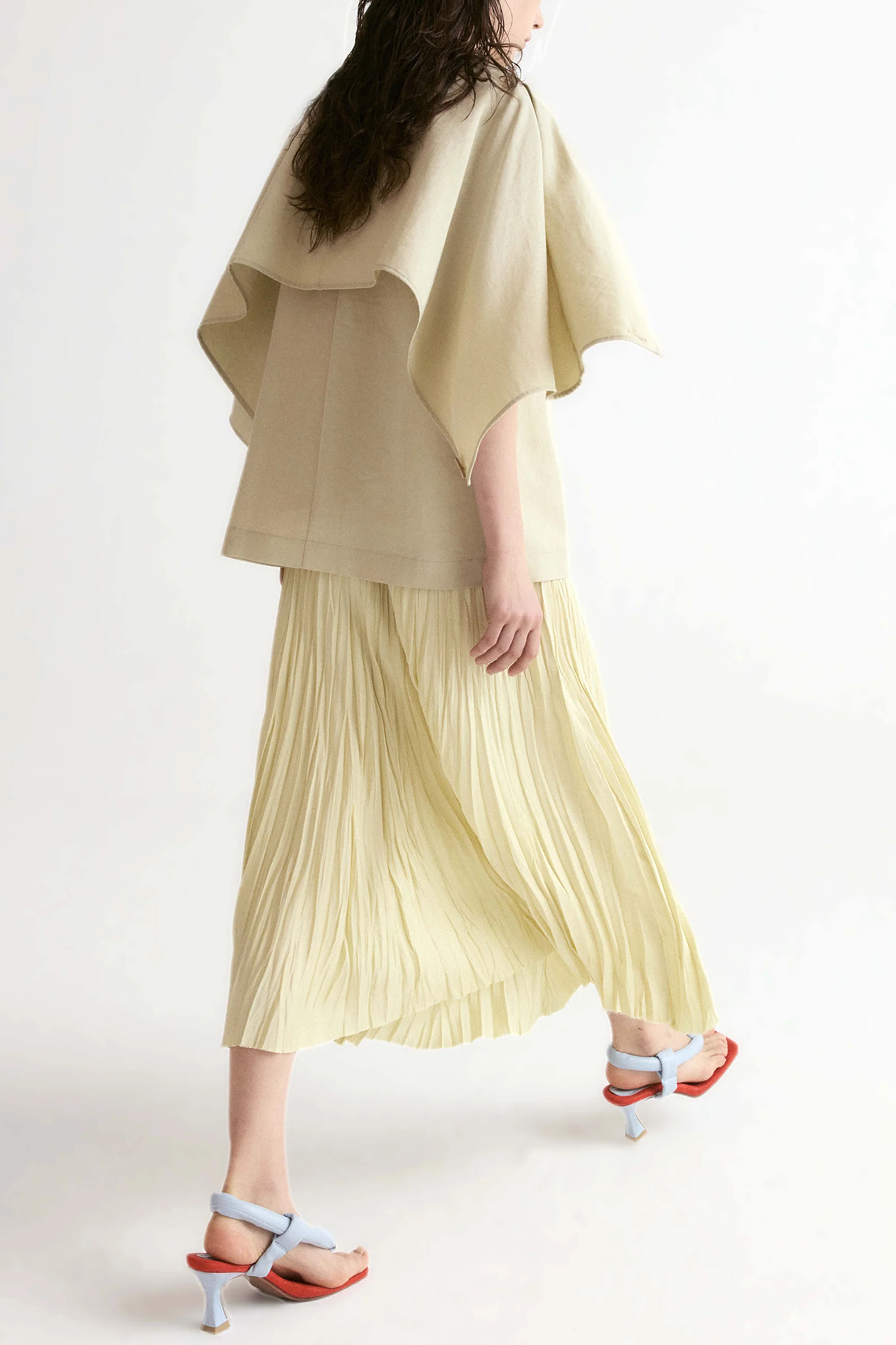 Pleated Midi Skirt - Image 5