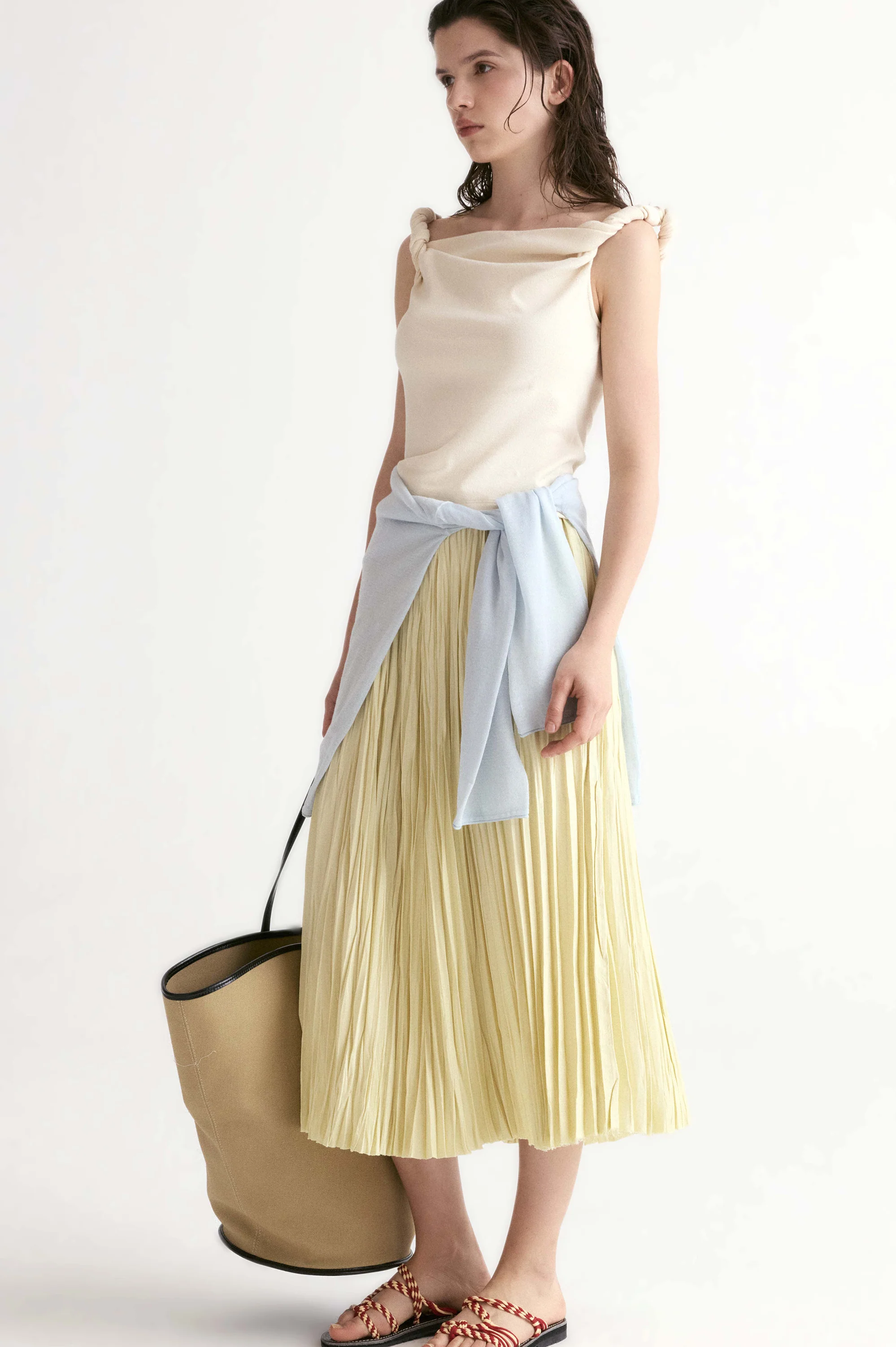 Pleated Midi Skirt - Image 7