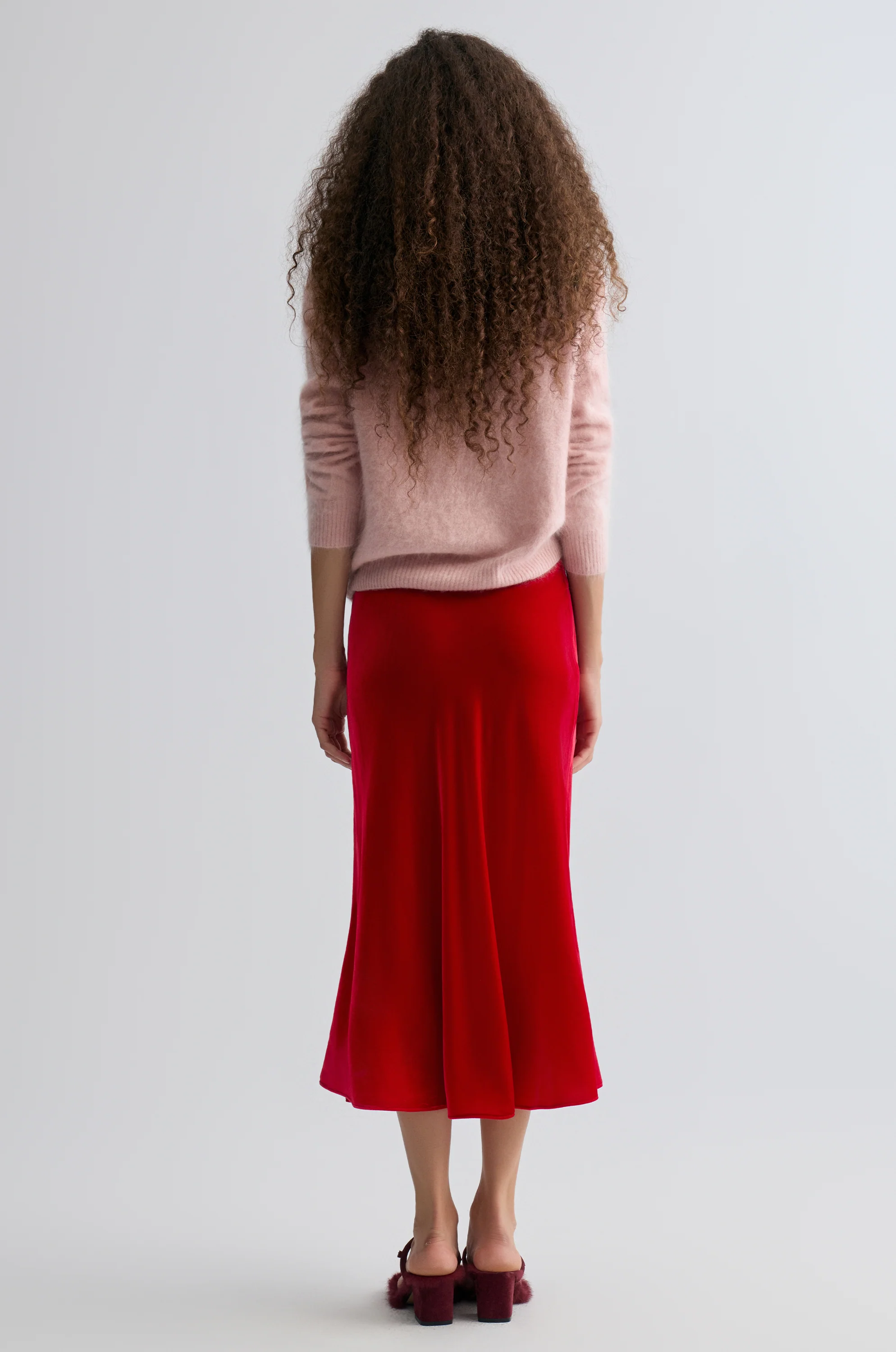 Plush Boxy Brushed Cashmere Sweater Rosa - Image 5