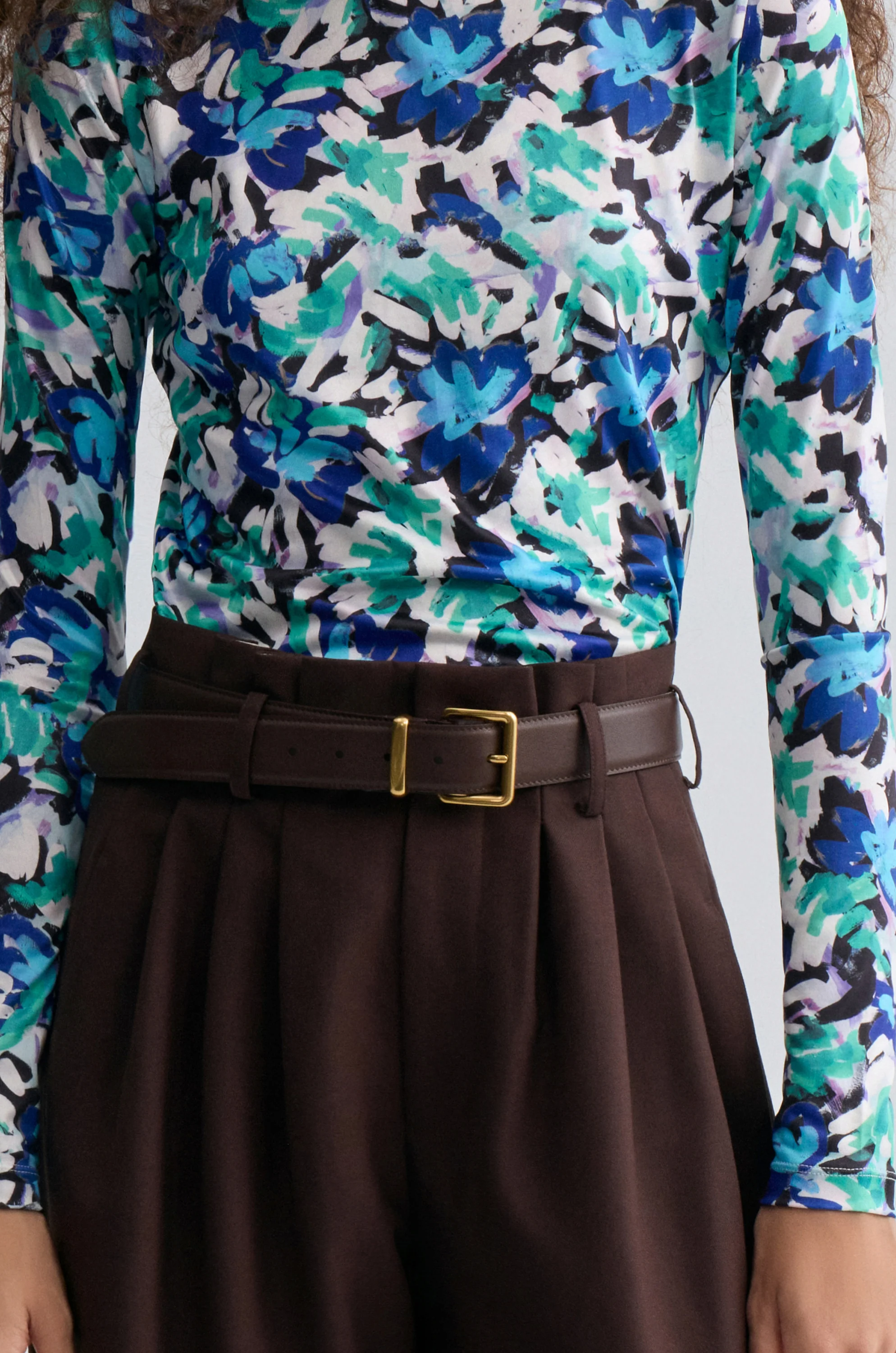 Relaxed Gabardine Trousers Almandine - Image 8