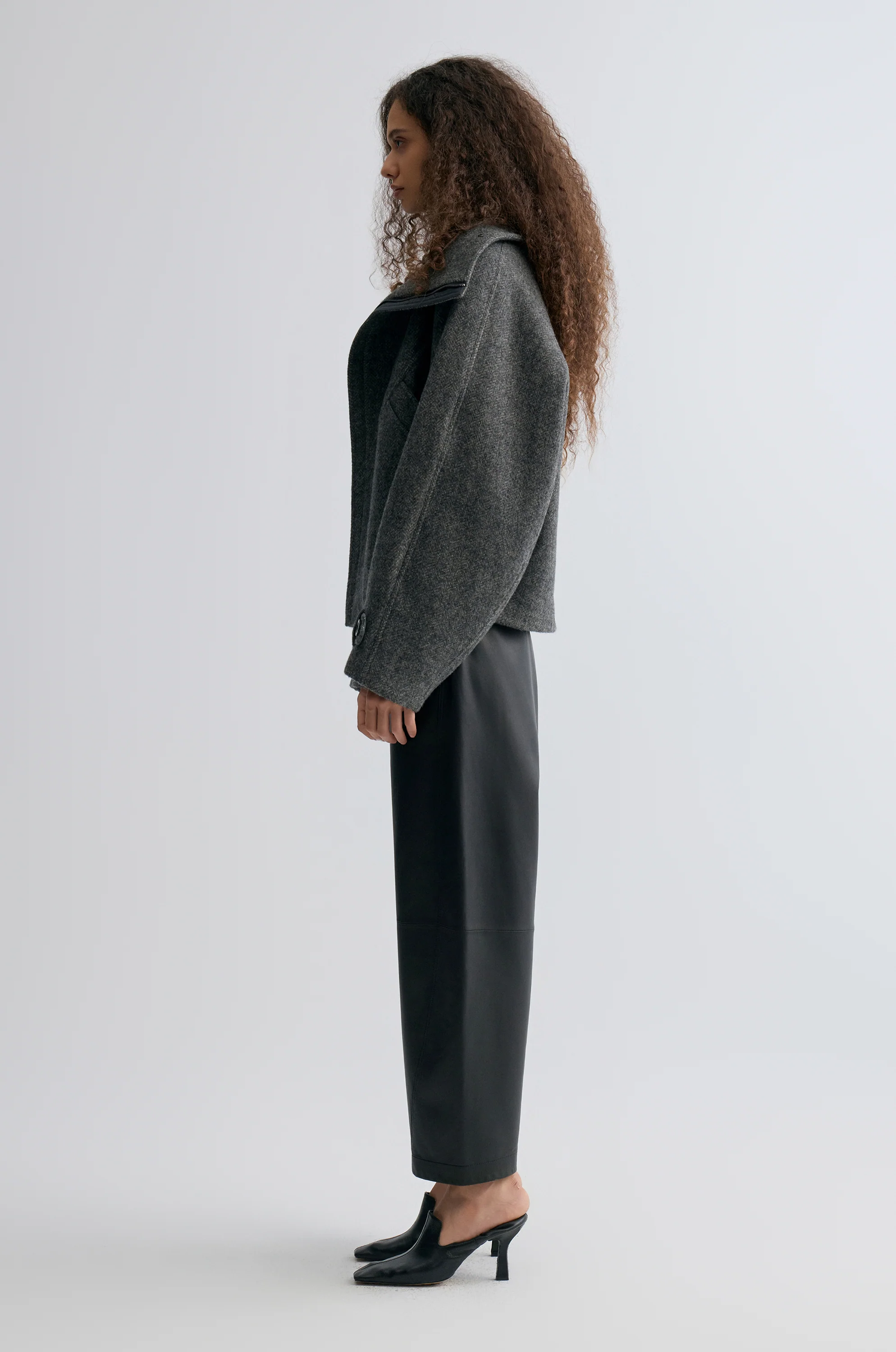 Retro Herringbone Wool Jacket - Image 4