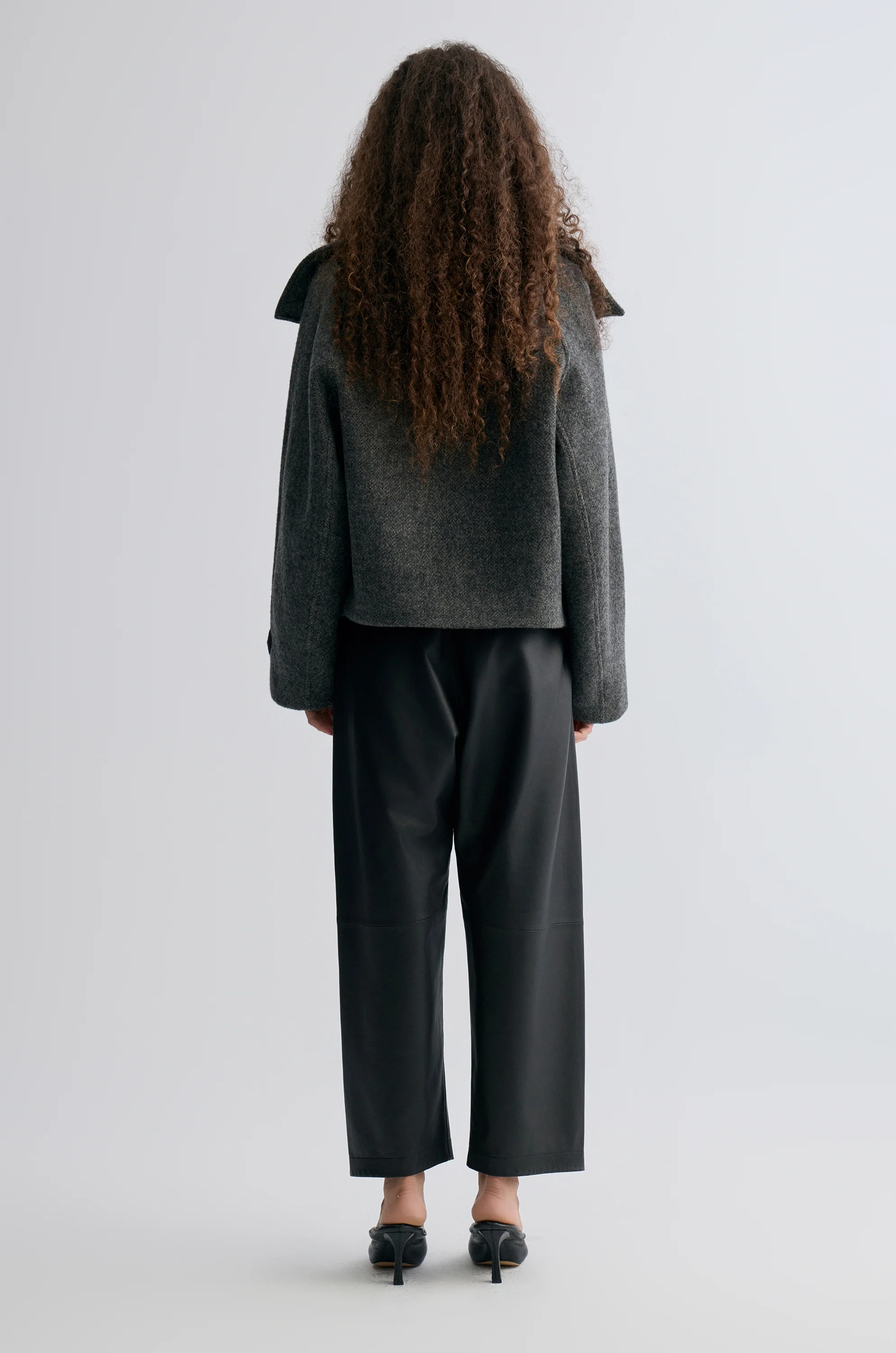 Retro Herringbone Wool Jacket - Image 5