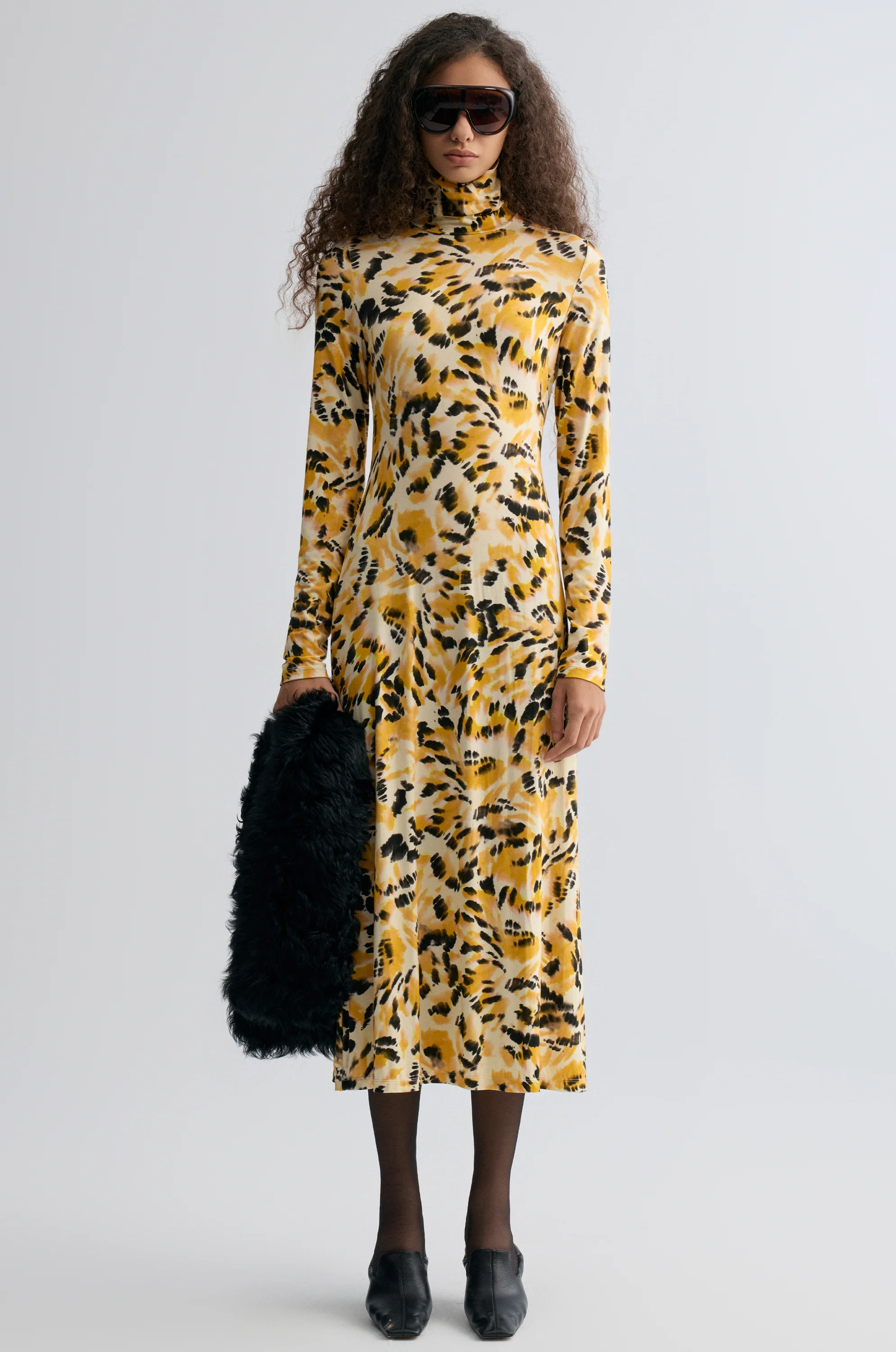 Savanna Turtleneck jersey maxi dress - Image 3