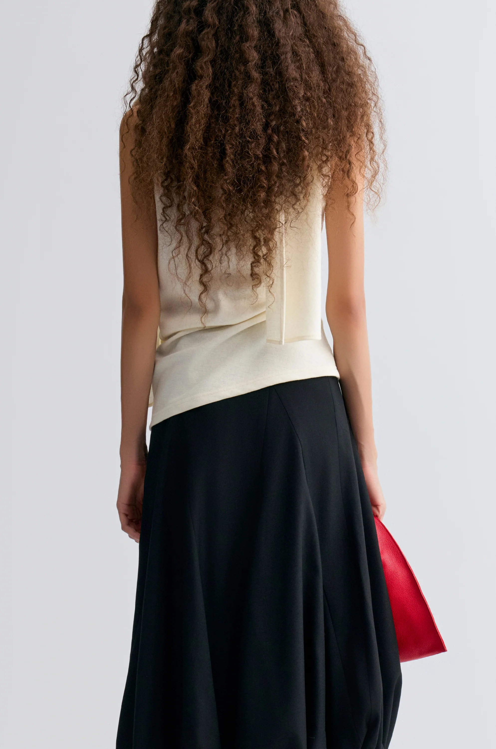 Scarf Wool Top Cream - Image 5