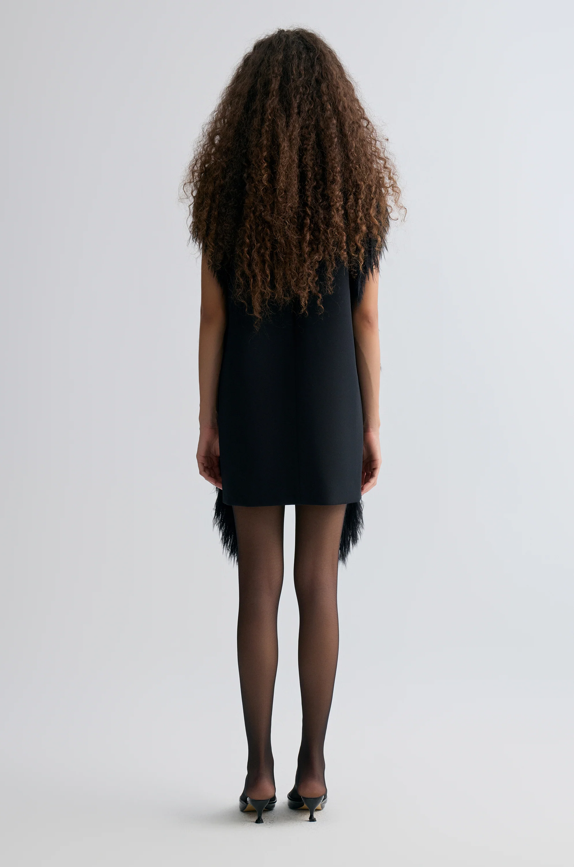 Side-Trim Wool Dress - Image 5