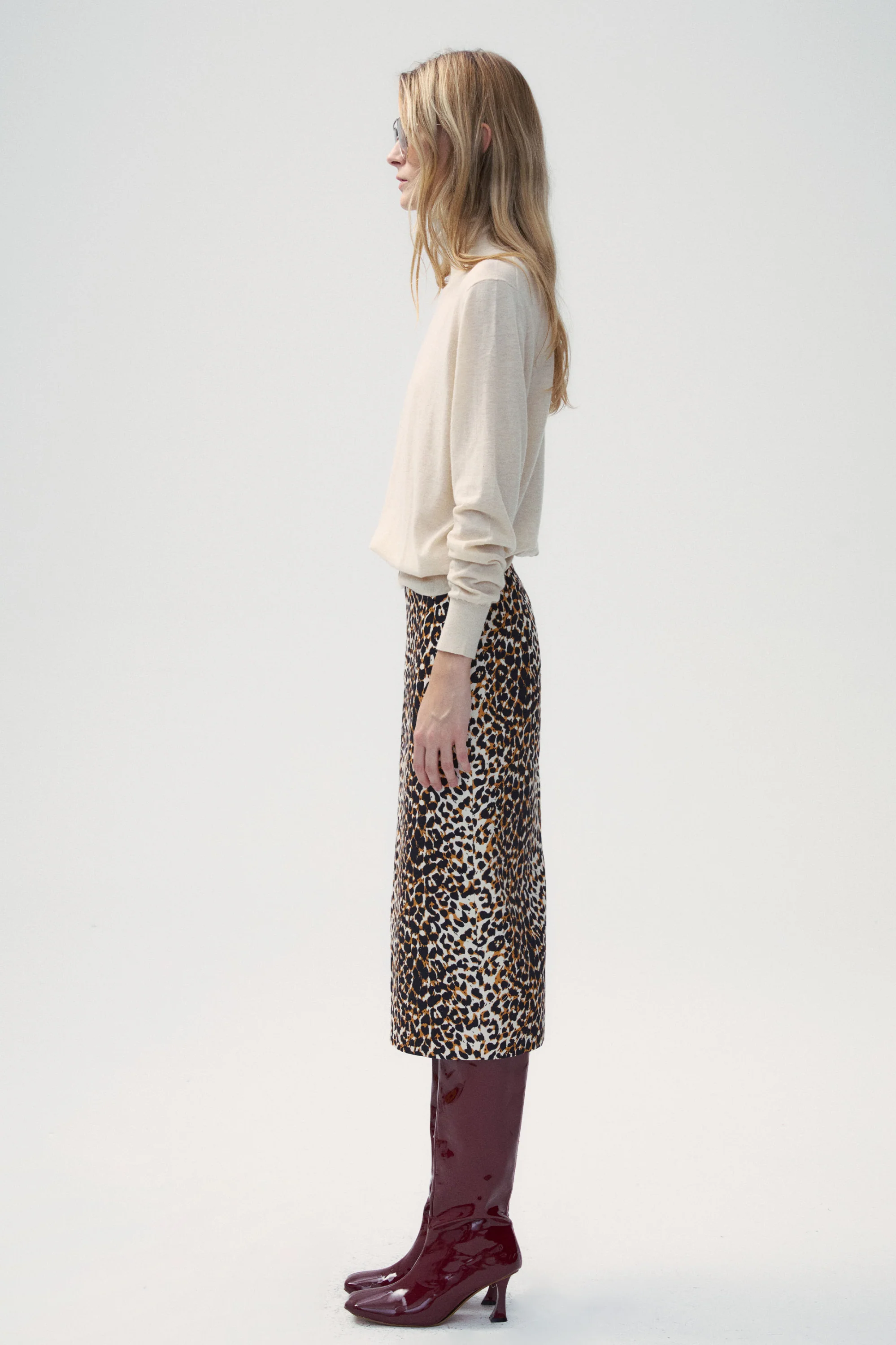 Silk & Cashmere blend Turtleneck Sweater Pull Over - Blue - Image 6