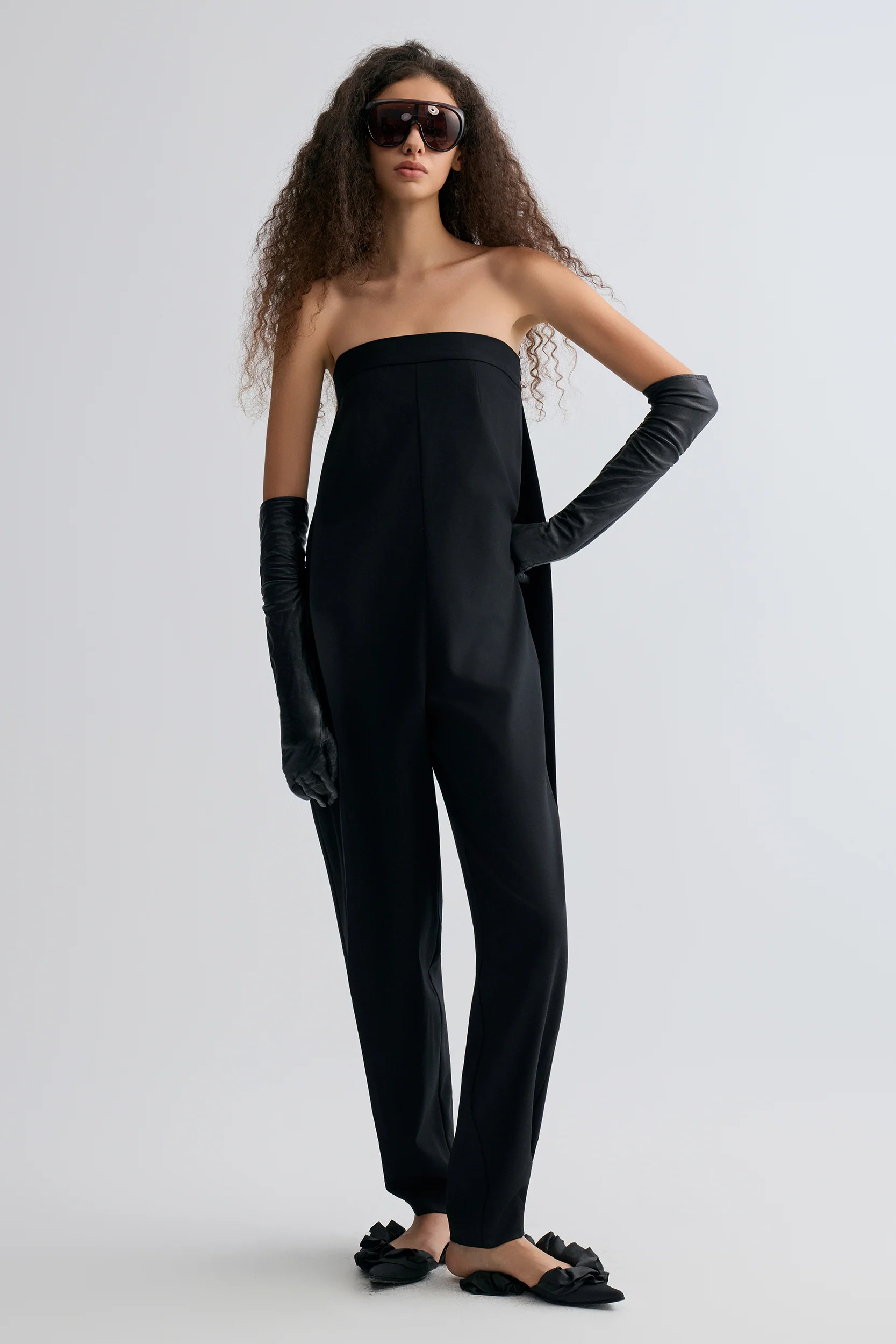 Strapless Tailored Jumpsuit - Image 2