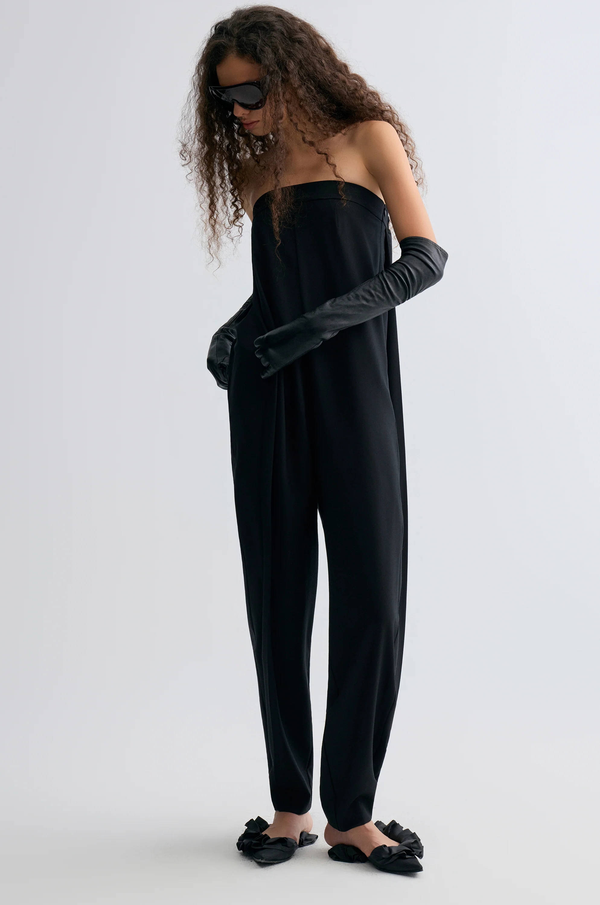 Strapless Tailored Jumpsuit - Image 5