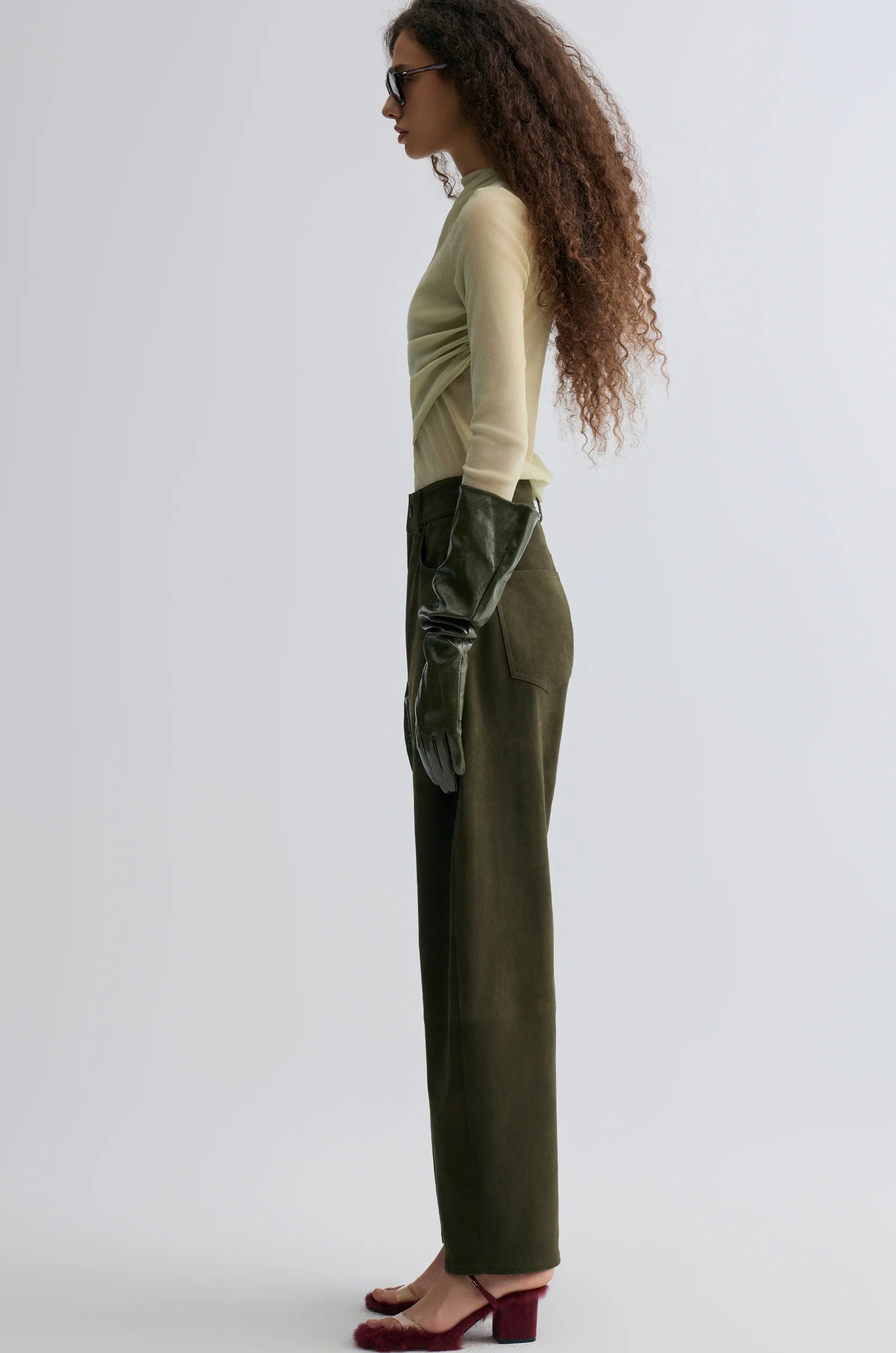 Suede Balloon Pants - Image 4