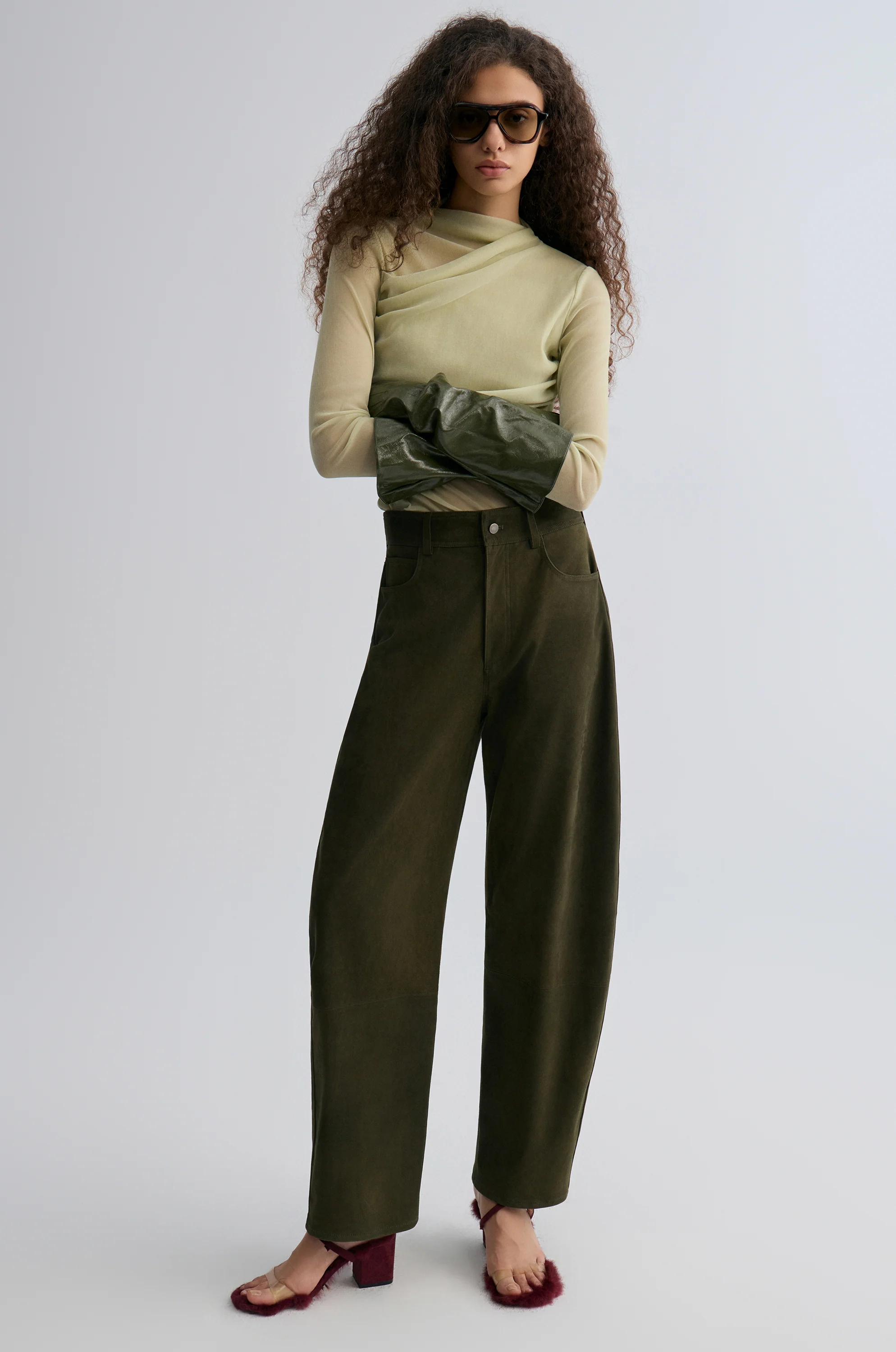 Suede Balloon Pants - Image 6