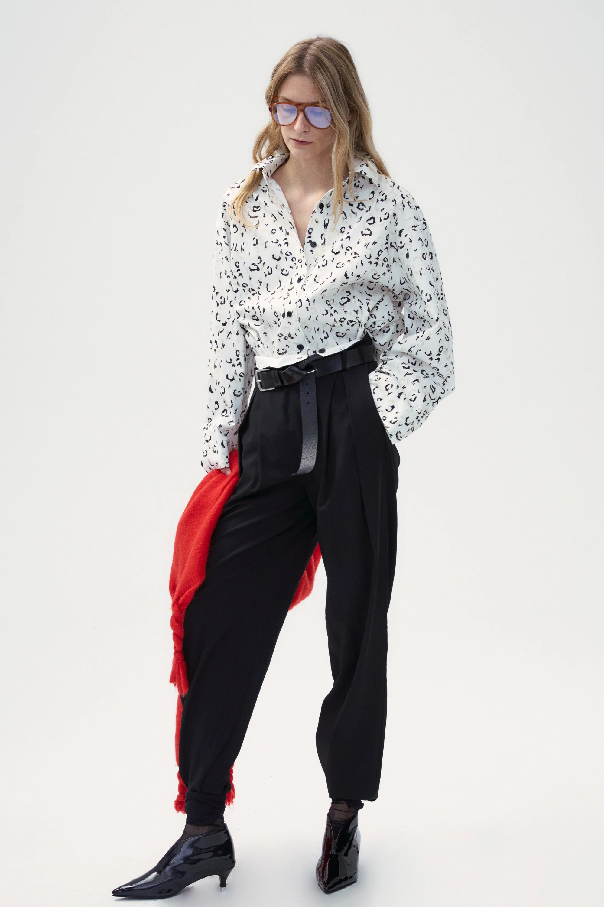 Loose Fit Leopard Print Shirt - Image 5