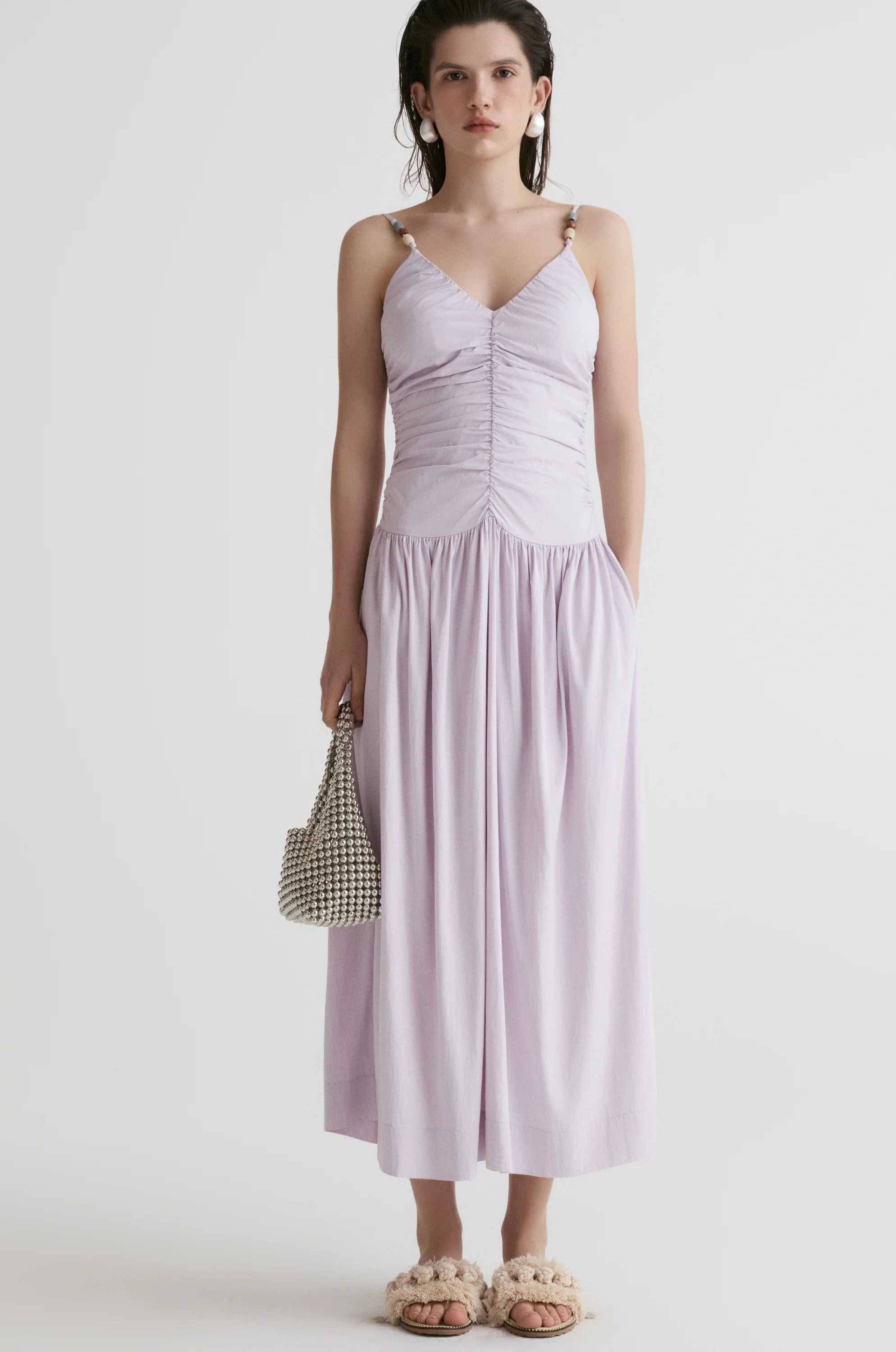 Tuscany Drape Cami Dress-Lillac - Image 7