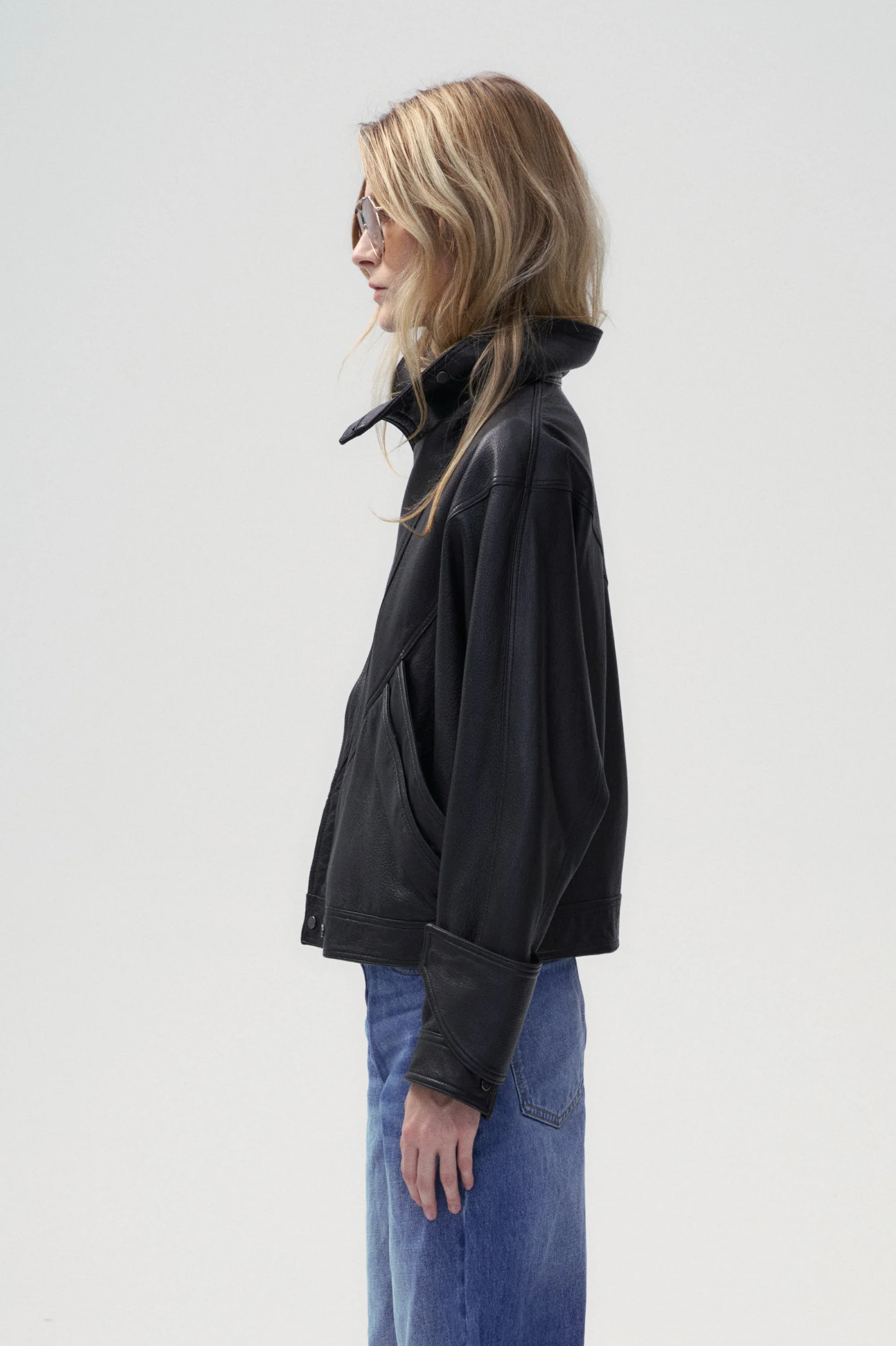 Vintage Two Lapel leather Jacket - Image 5