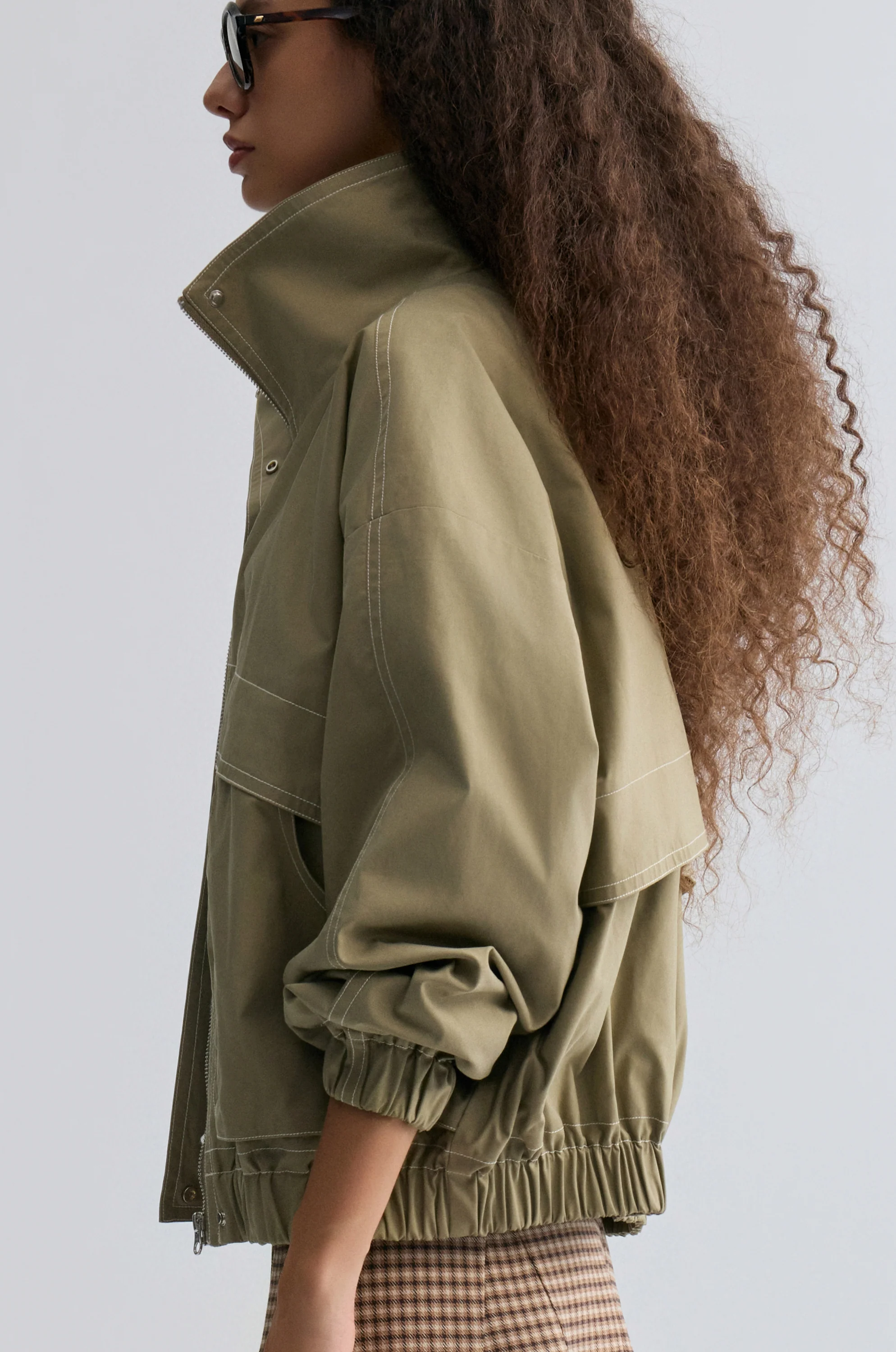 Weekend Flight Parachute Jacket Sage - Image 4