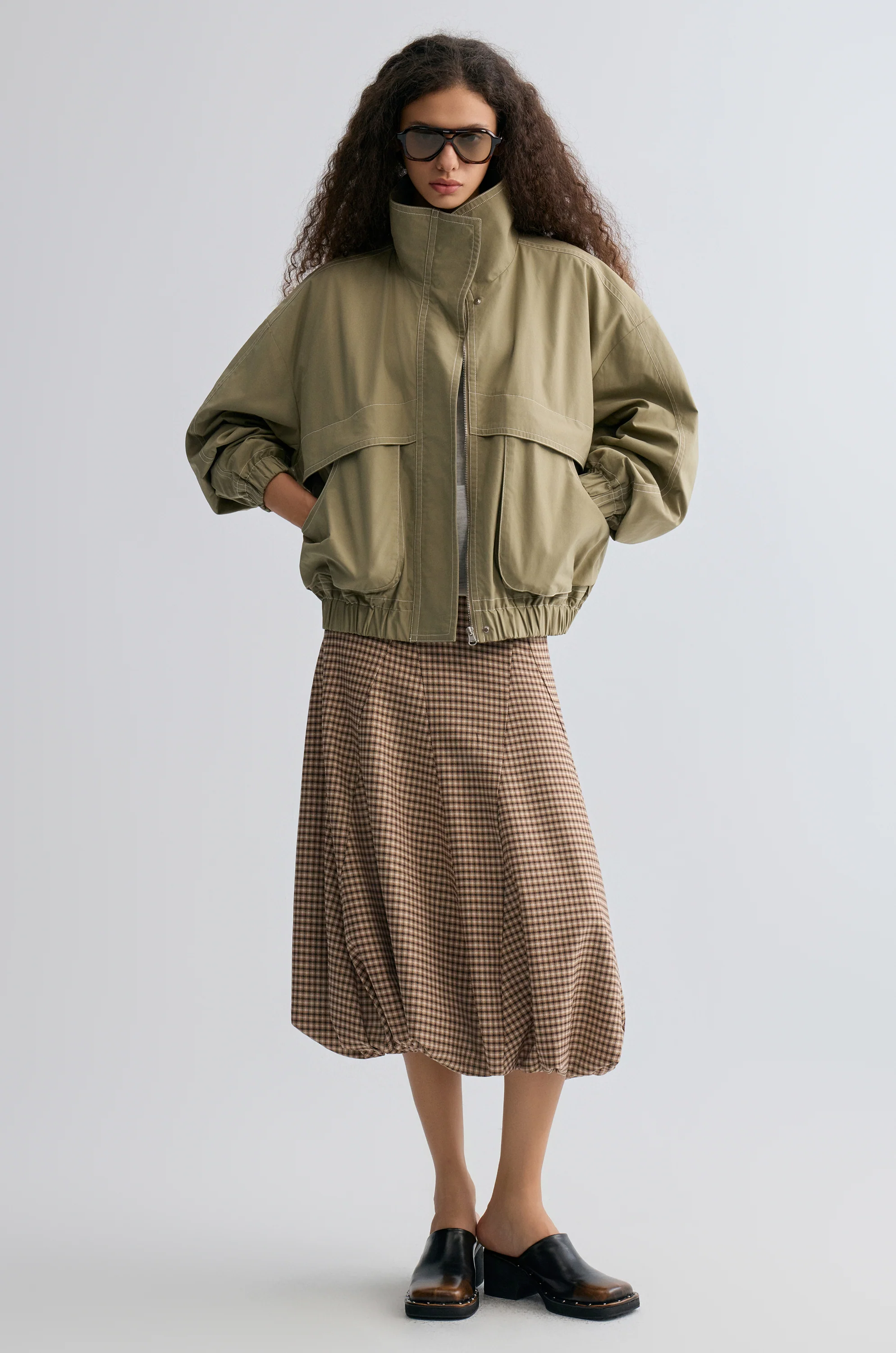 Weekend Flight Parachute Jacket Sage - Image 6