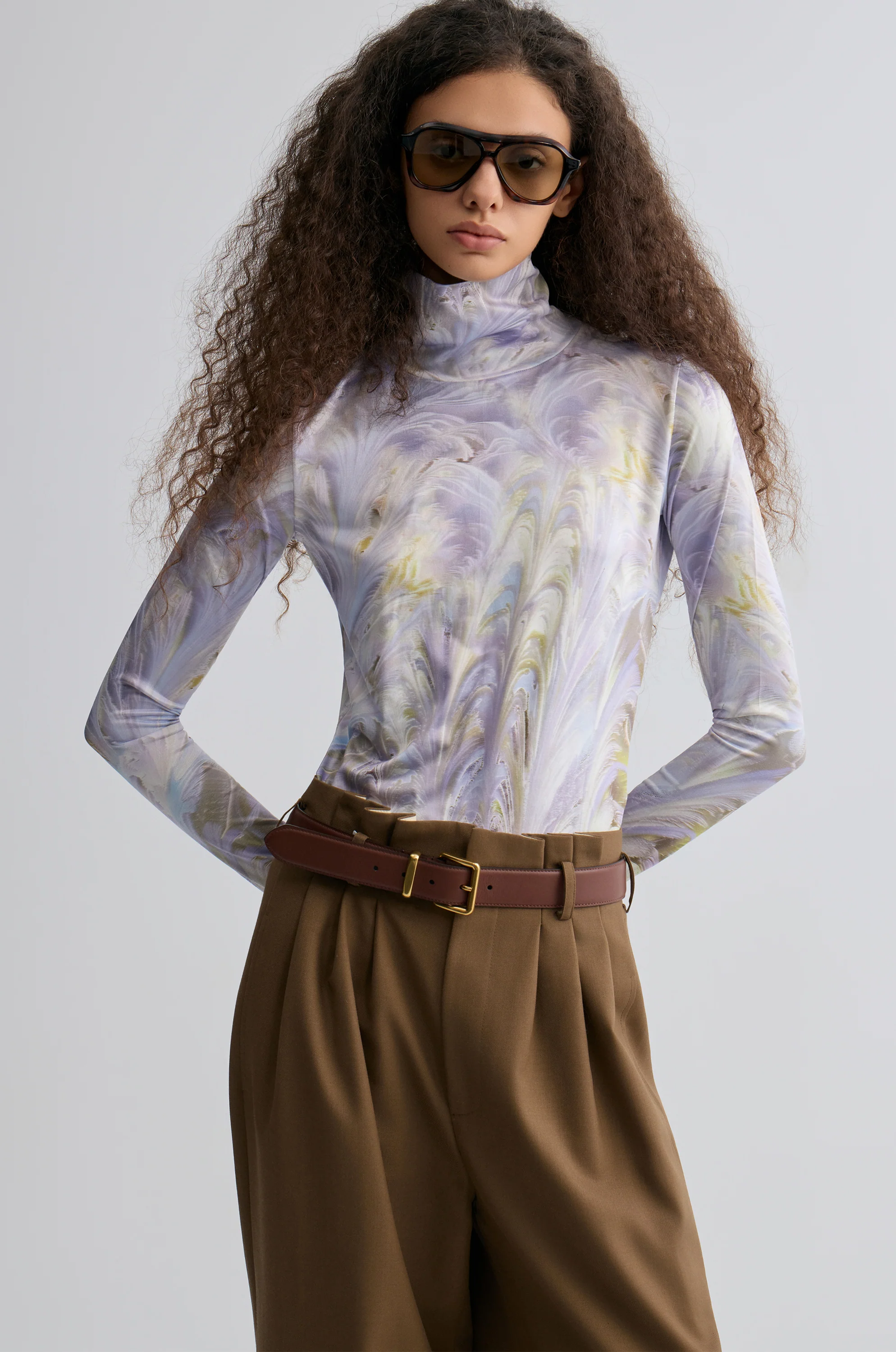 Whisper Long Sleeve Turtleneck Top - Image 3