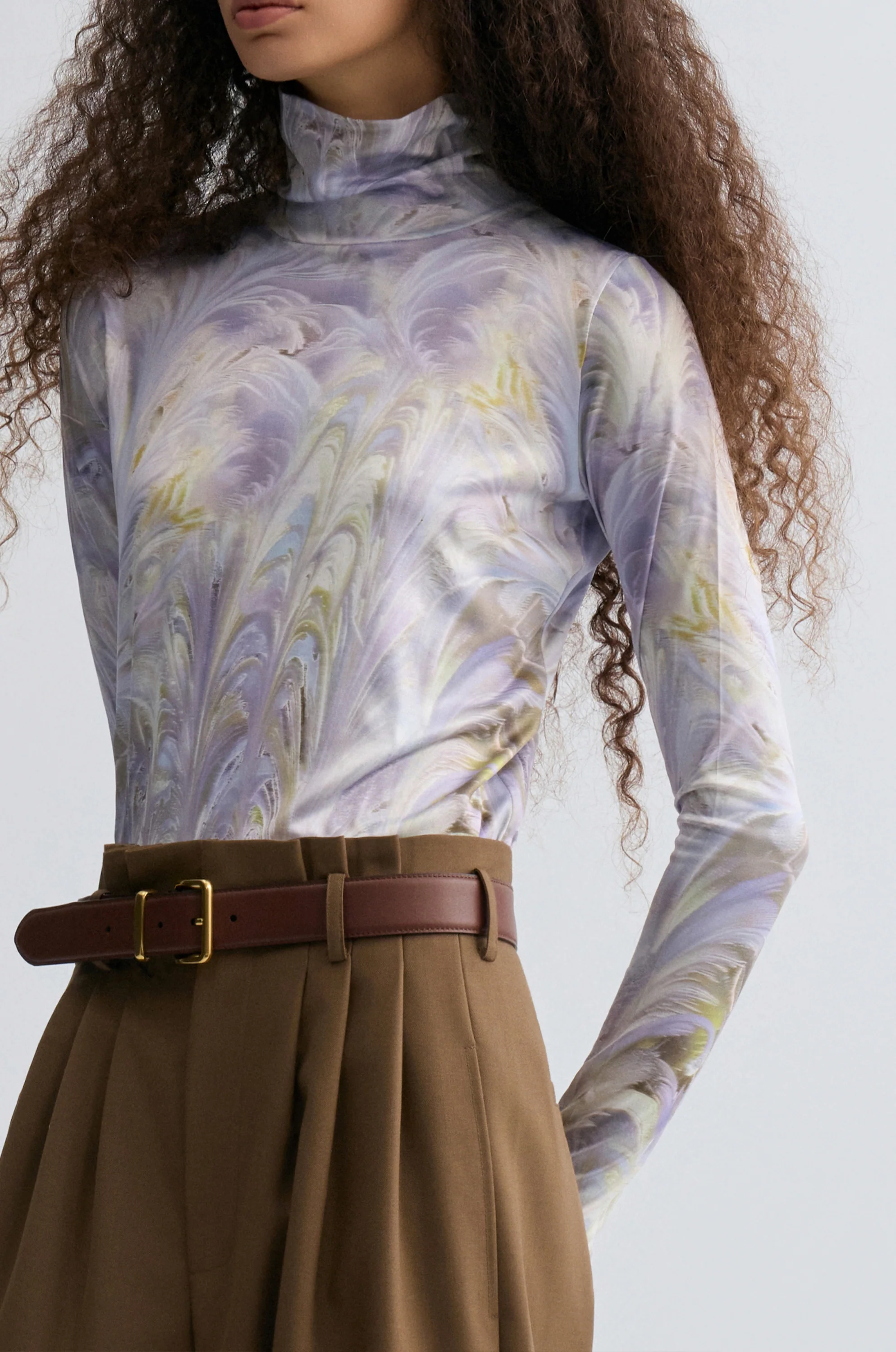 Whisper Long Sleeve Turtleneck Top - Image 4