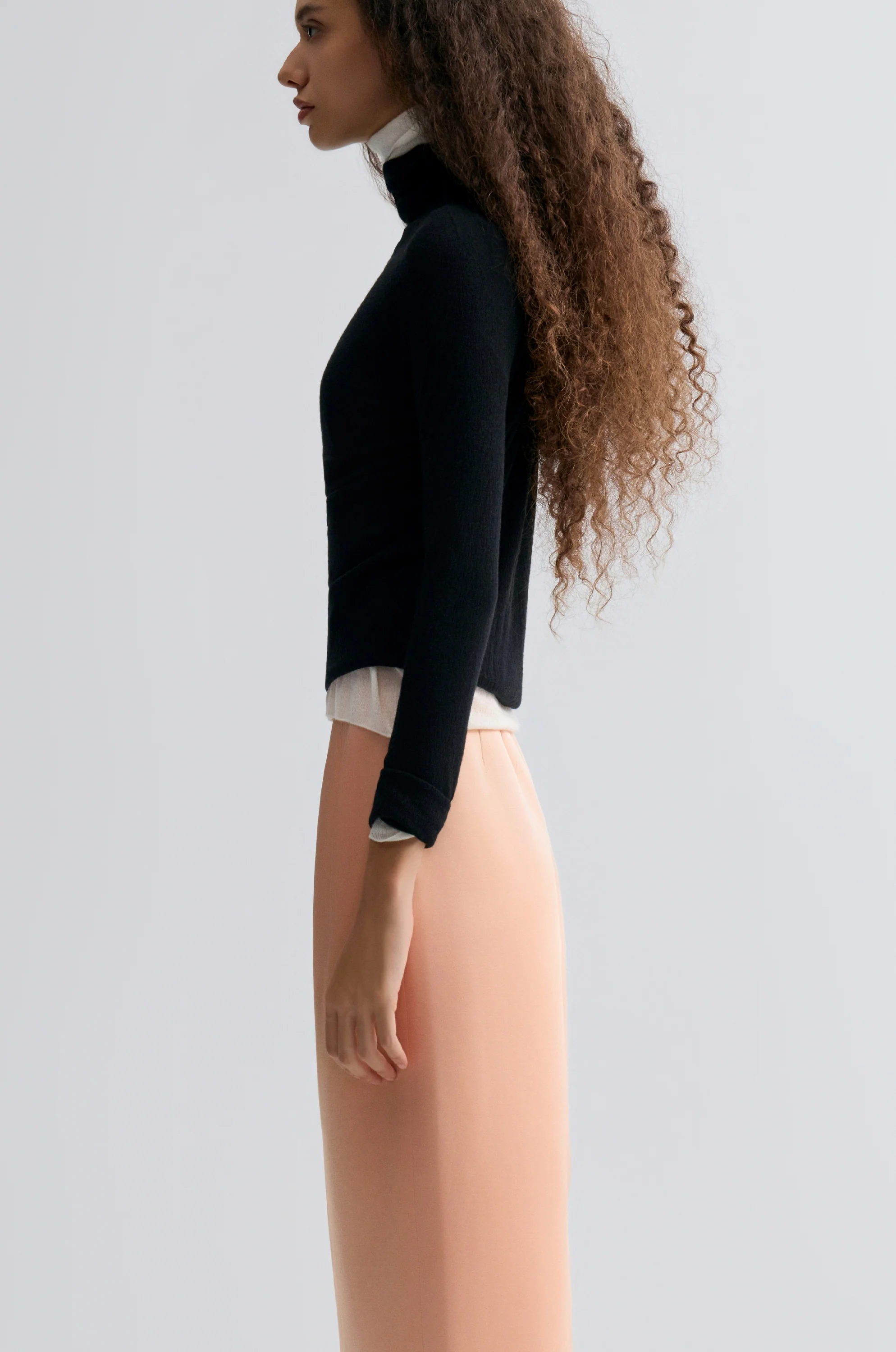 Wholegarment Fine Turtleneck Black - Image 4
