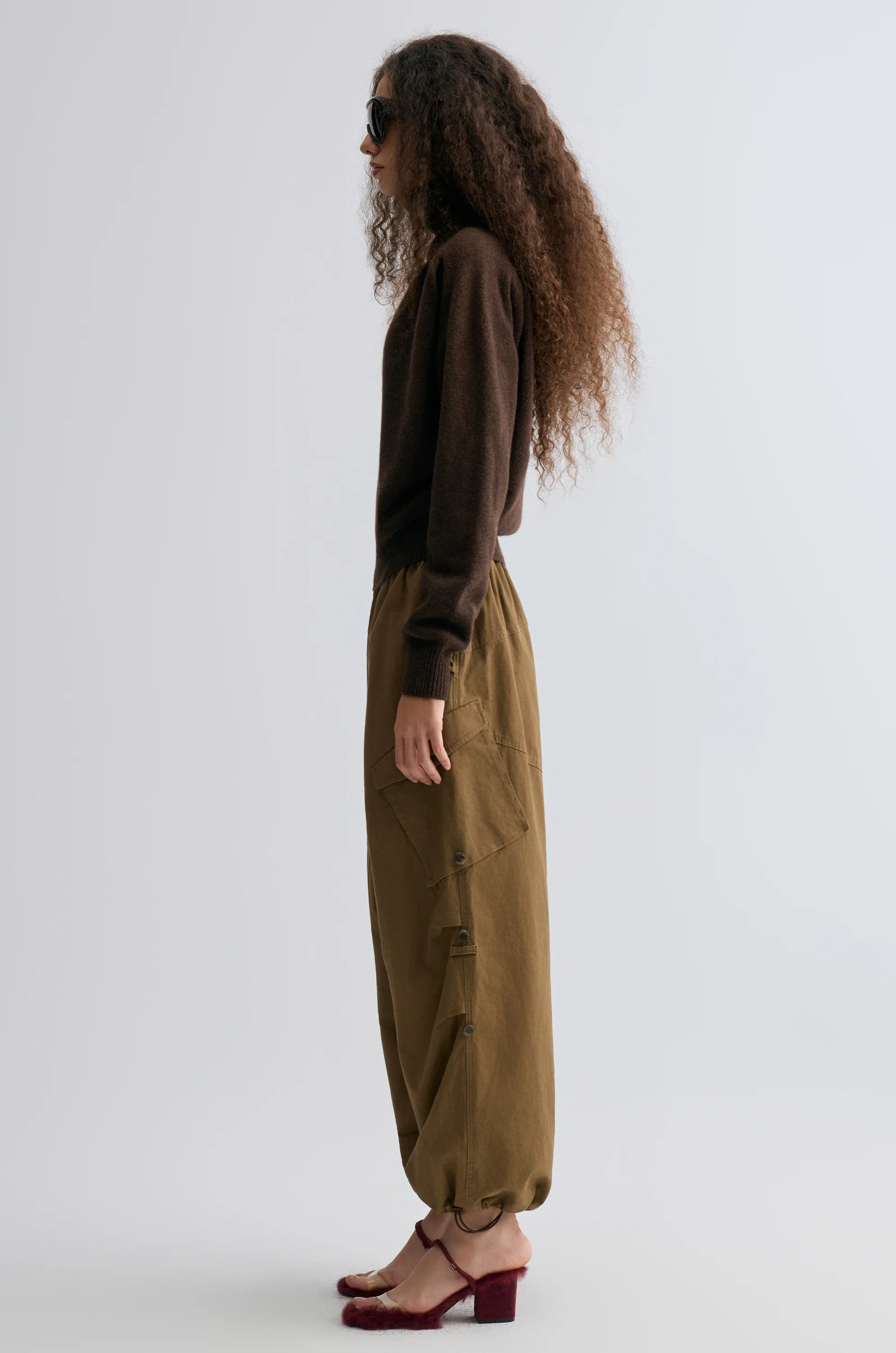 Wool and yak-blend Turtleneck Coffee Brown - Image 4