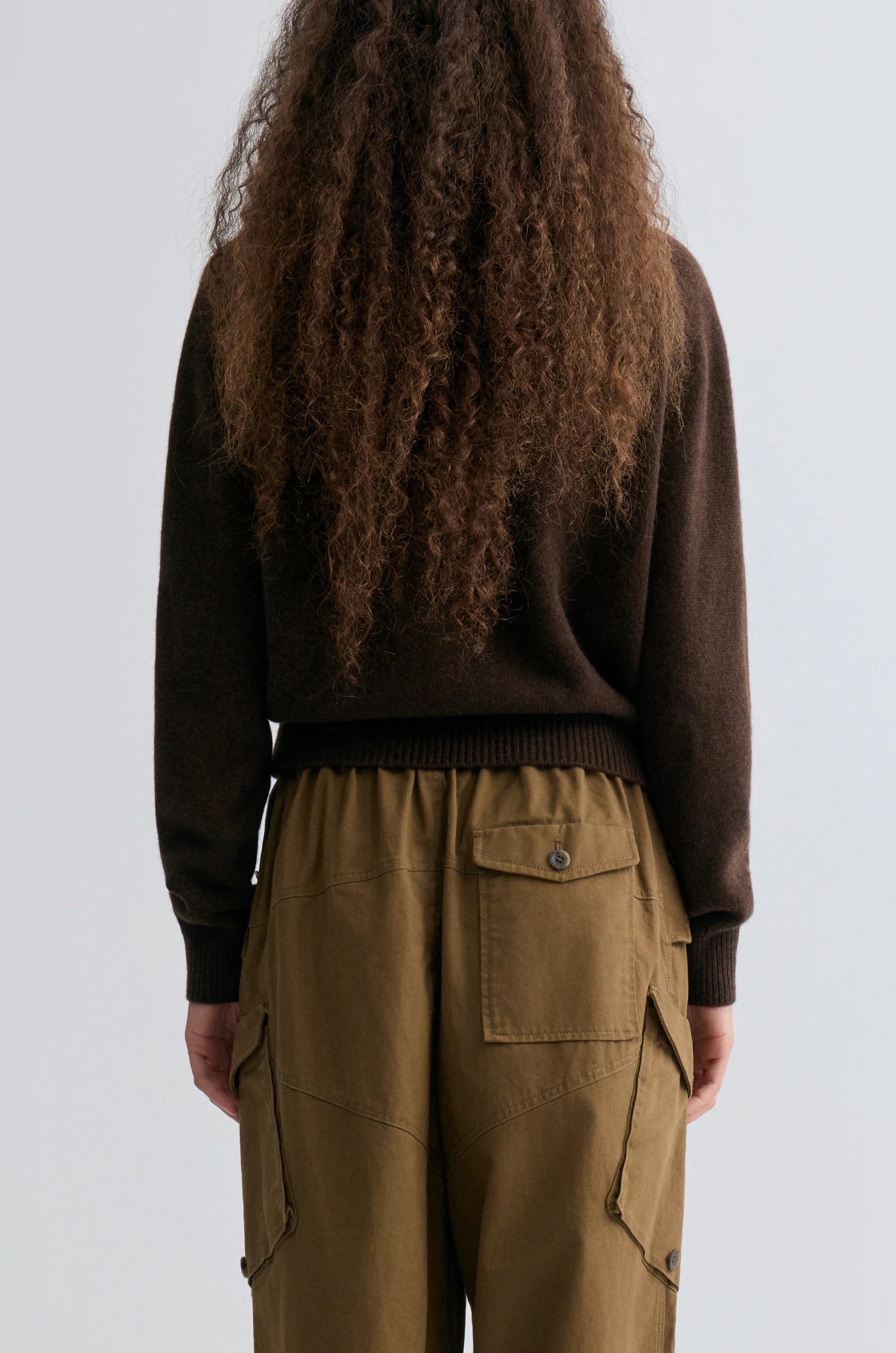 Wool and yak-blend Turtleneck Coffee Brown - Image 5