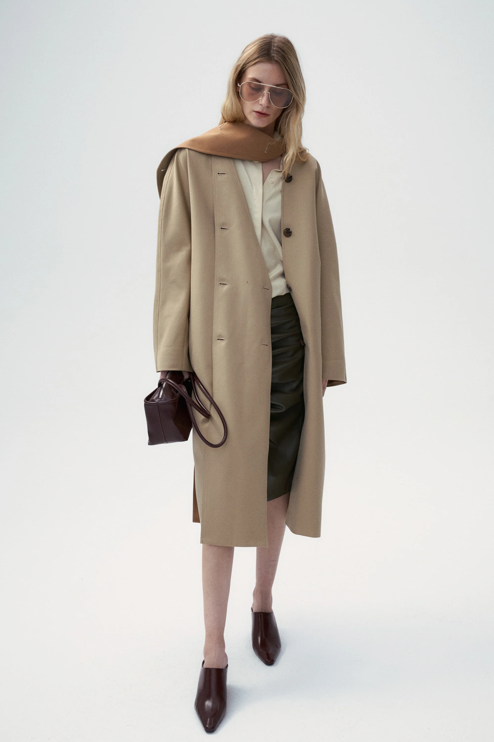 Crease-Resistant Oversized Trench Coat - Image 6