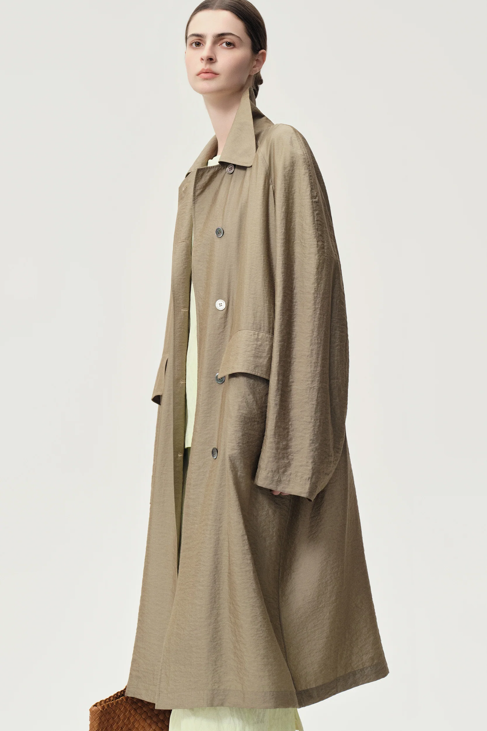Zephy Trench Hay Green - Image 2