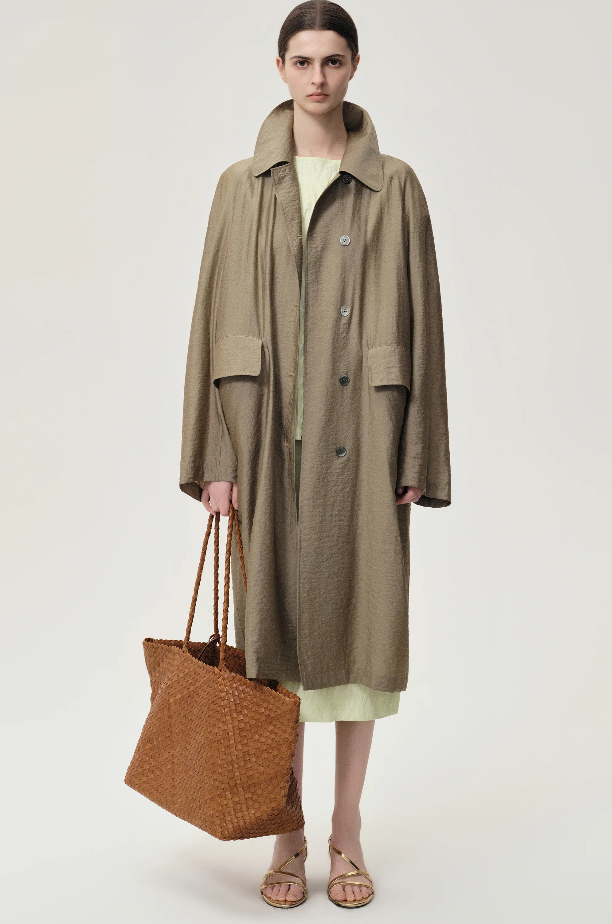 Zephy Trench Hay Green - Image 3
