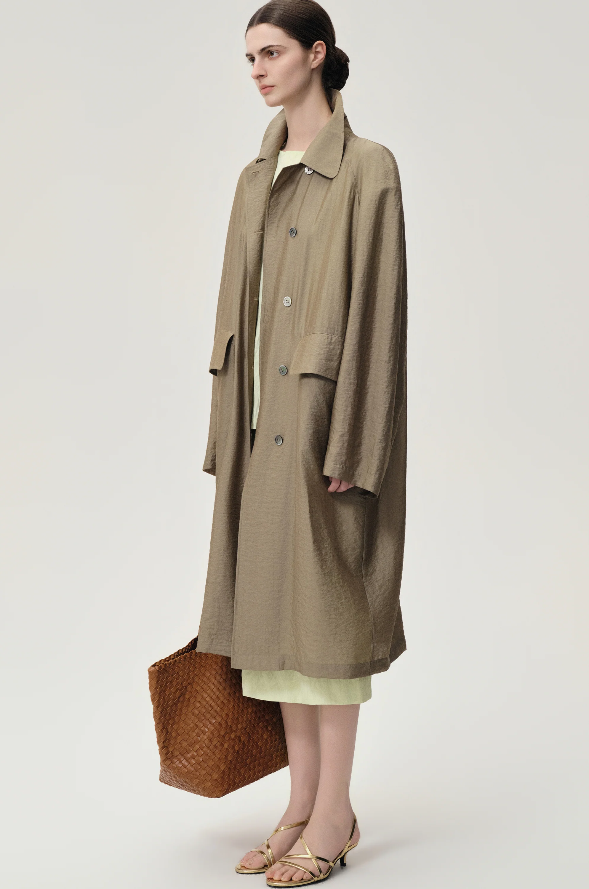 Zephy Trench Hay Green - Image 4