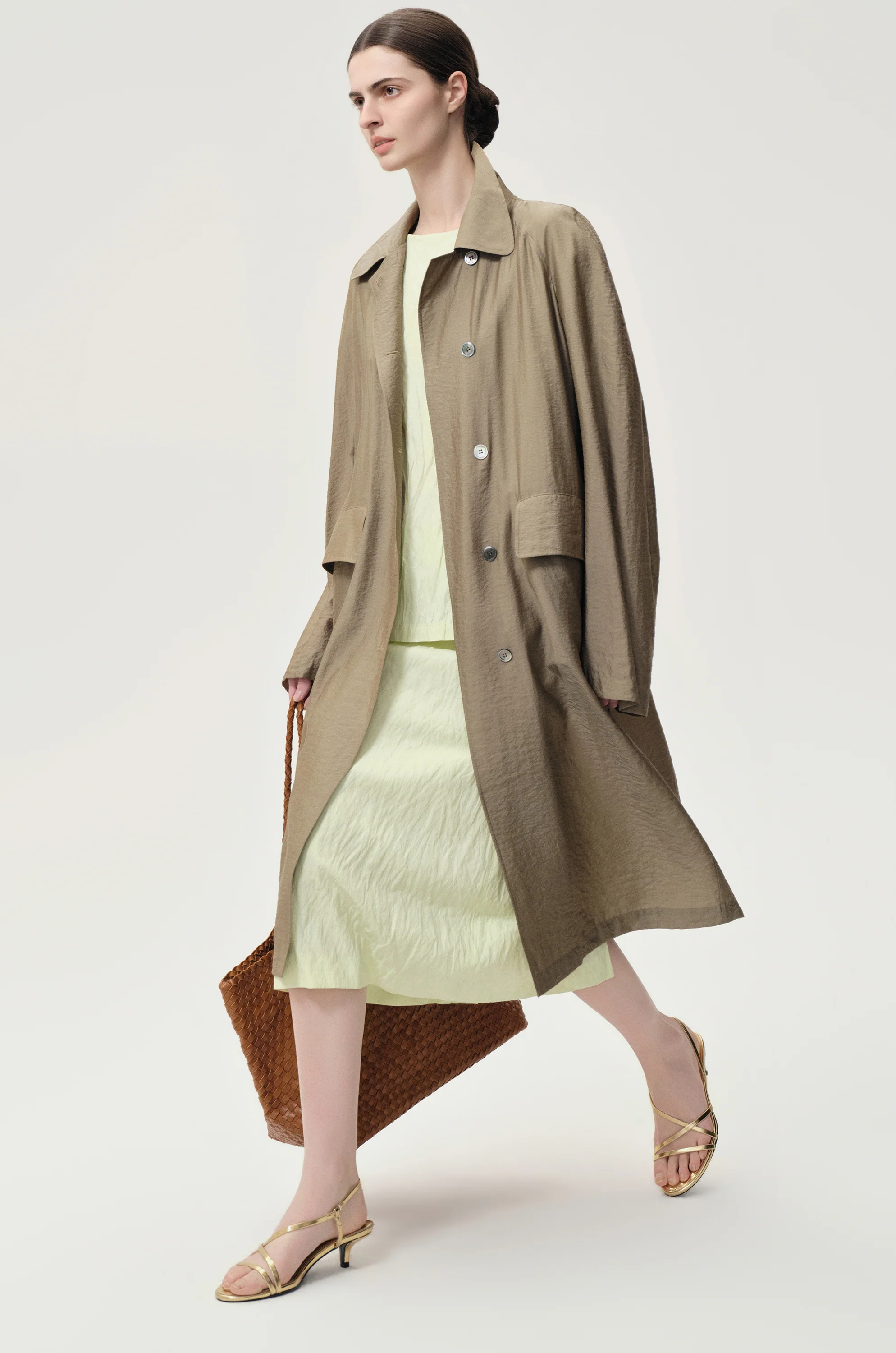 Zephy Trench Hay Green - Image 6
