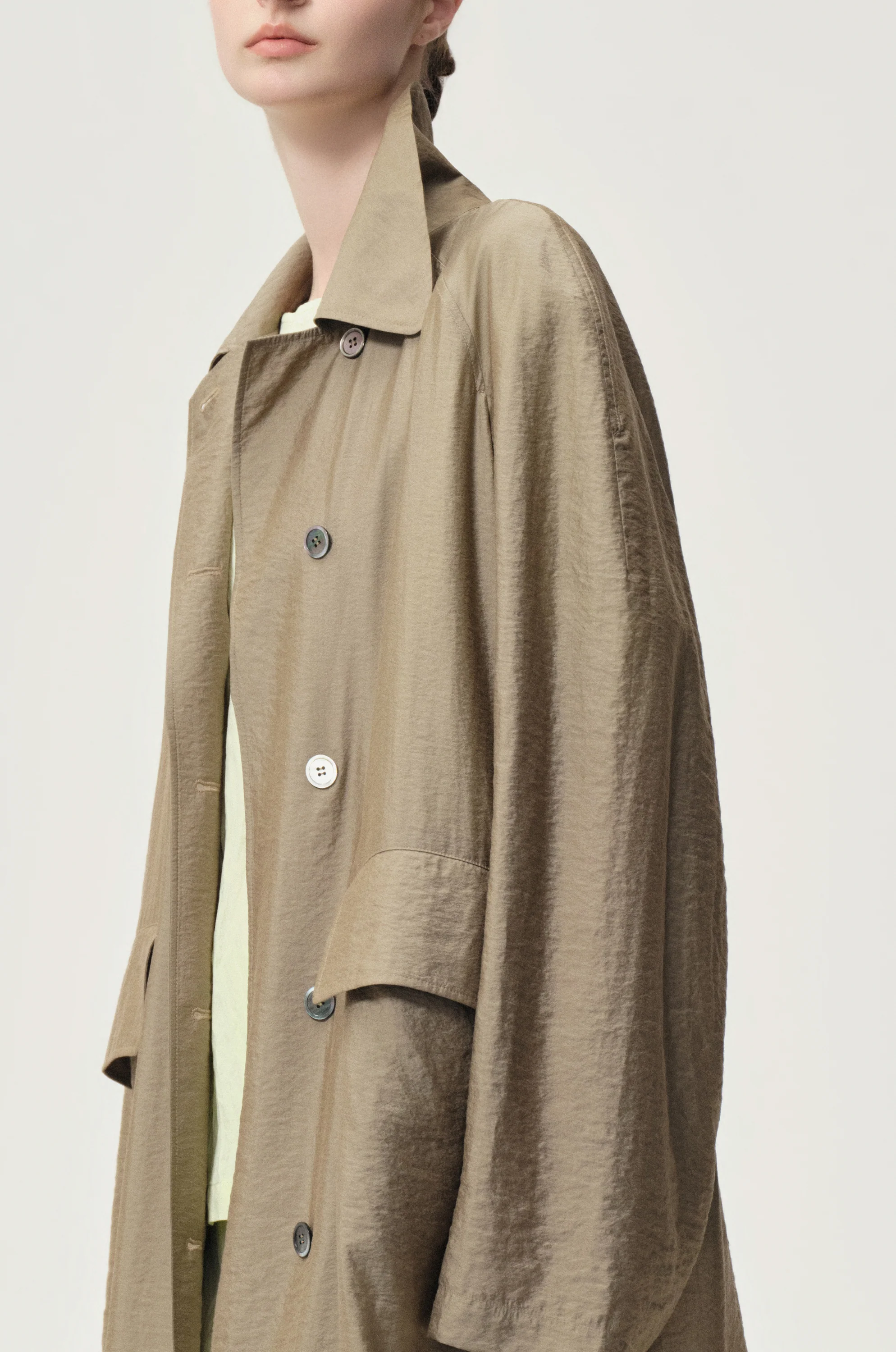 Zephy Trench Hay Green - Image 7