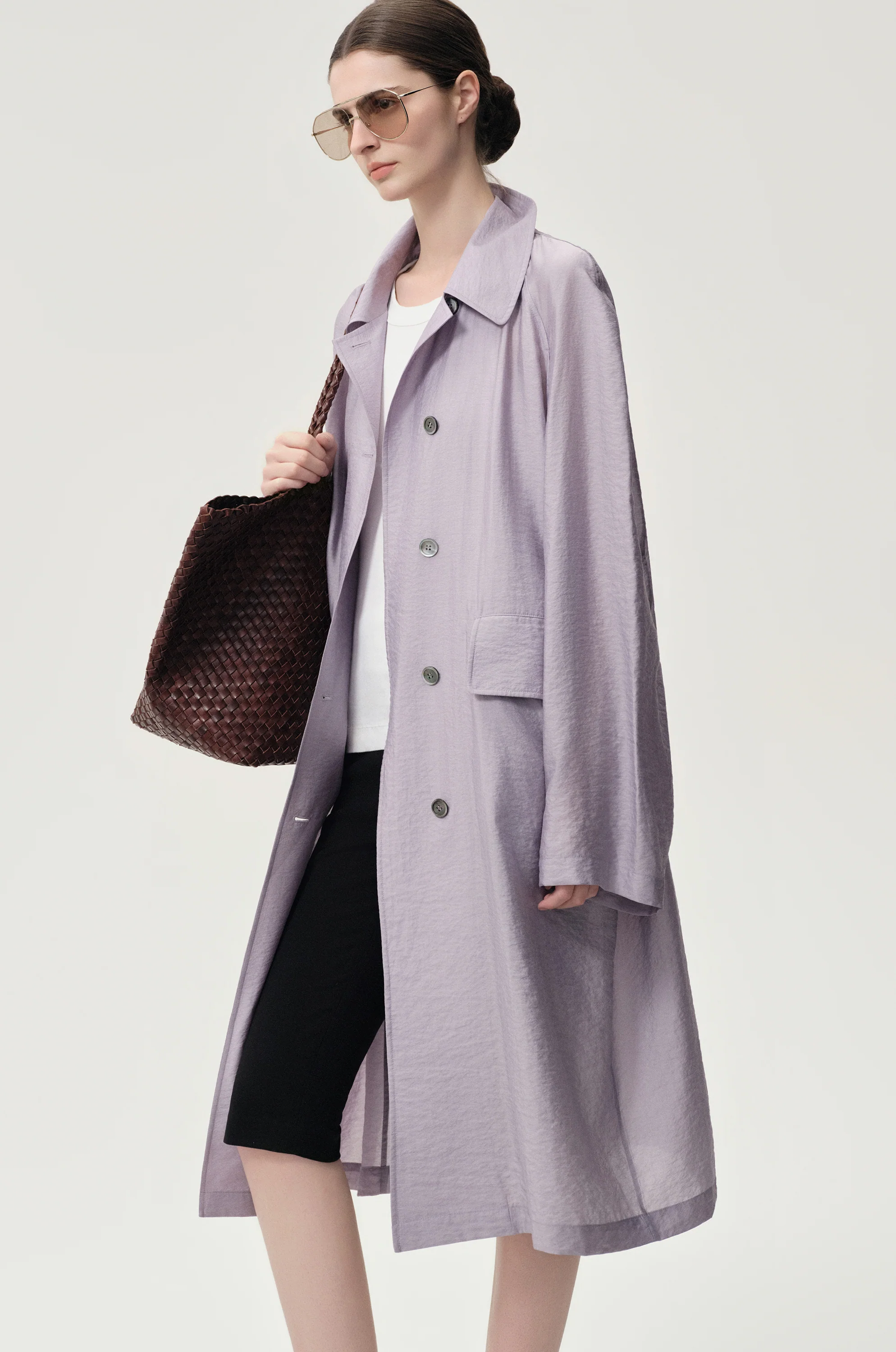 Zephy Trench Purple Ash - Image 5