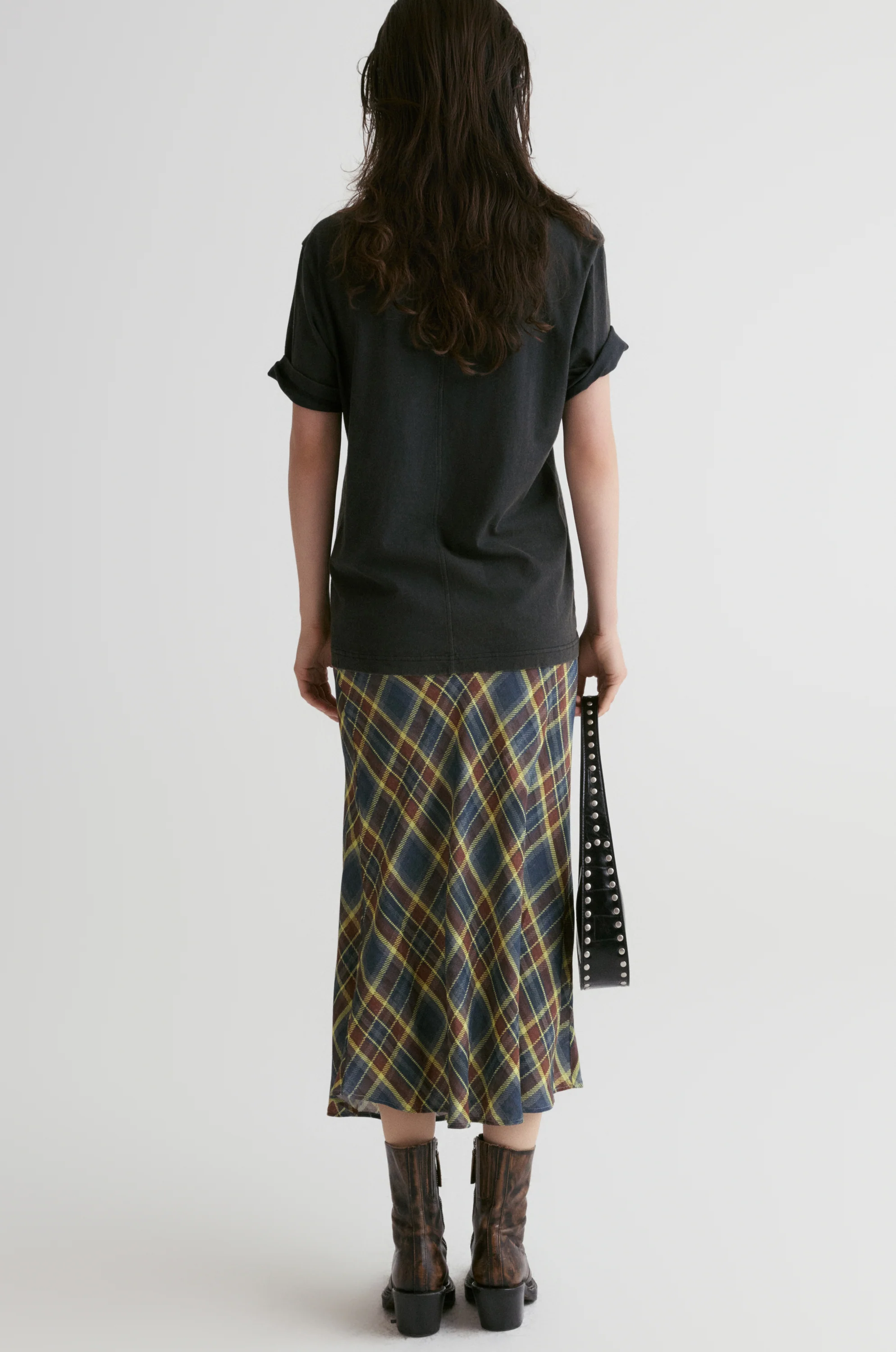 Ziggy Checked Midi Skirt - Image 6